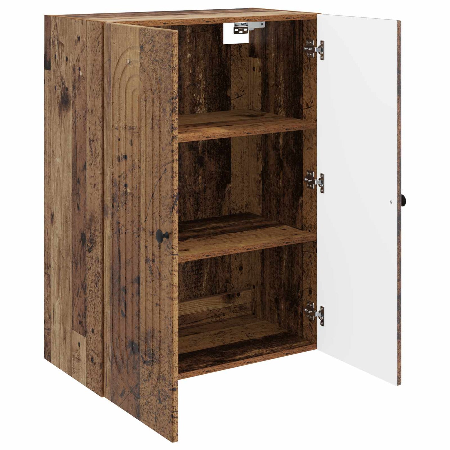 Wandkast Oud hout 66 x 34,5 x 90 cm Bewerkt hout is nu te koop bij PeponiXL, paradijselijk wonen!
