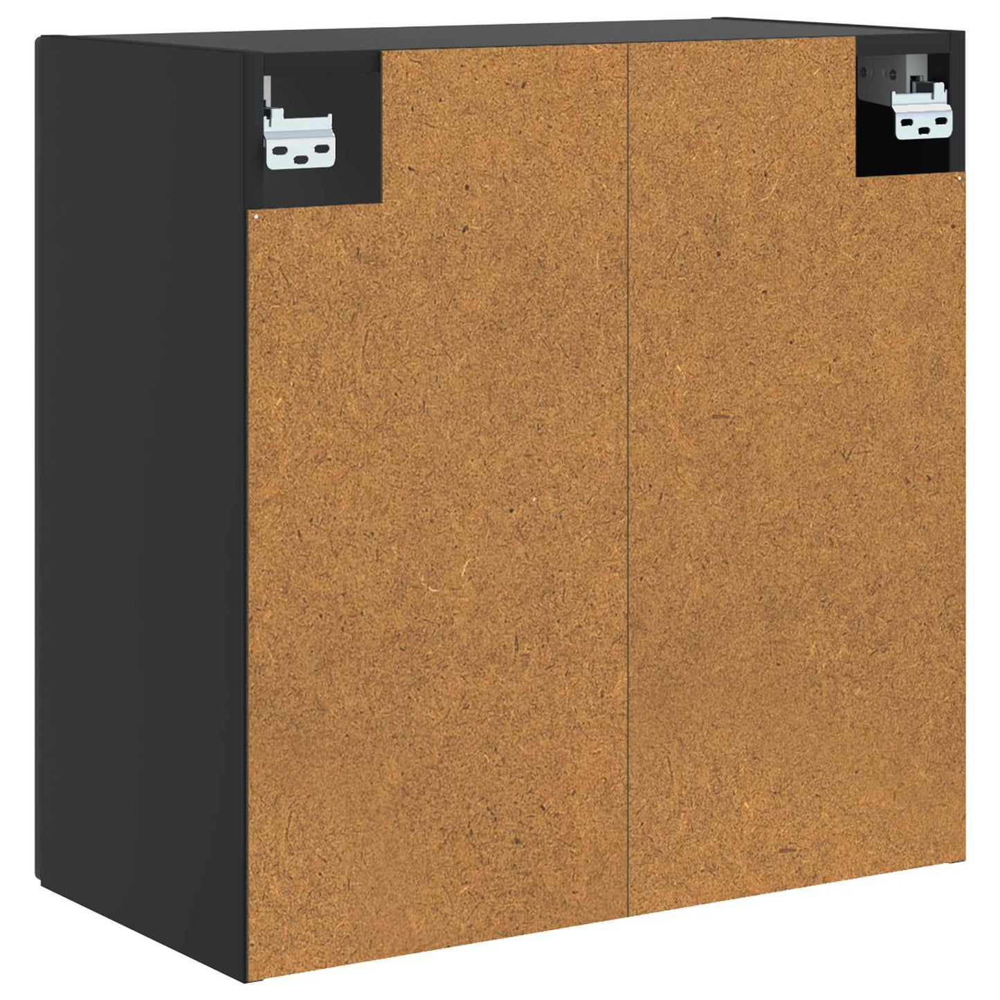 Wandkast Zwart 59 x 31 x 60 cm Bewerkt hout is nu te koop bij PeponiXL, paradijselijk wonen!