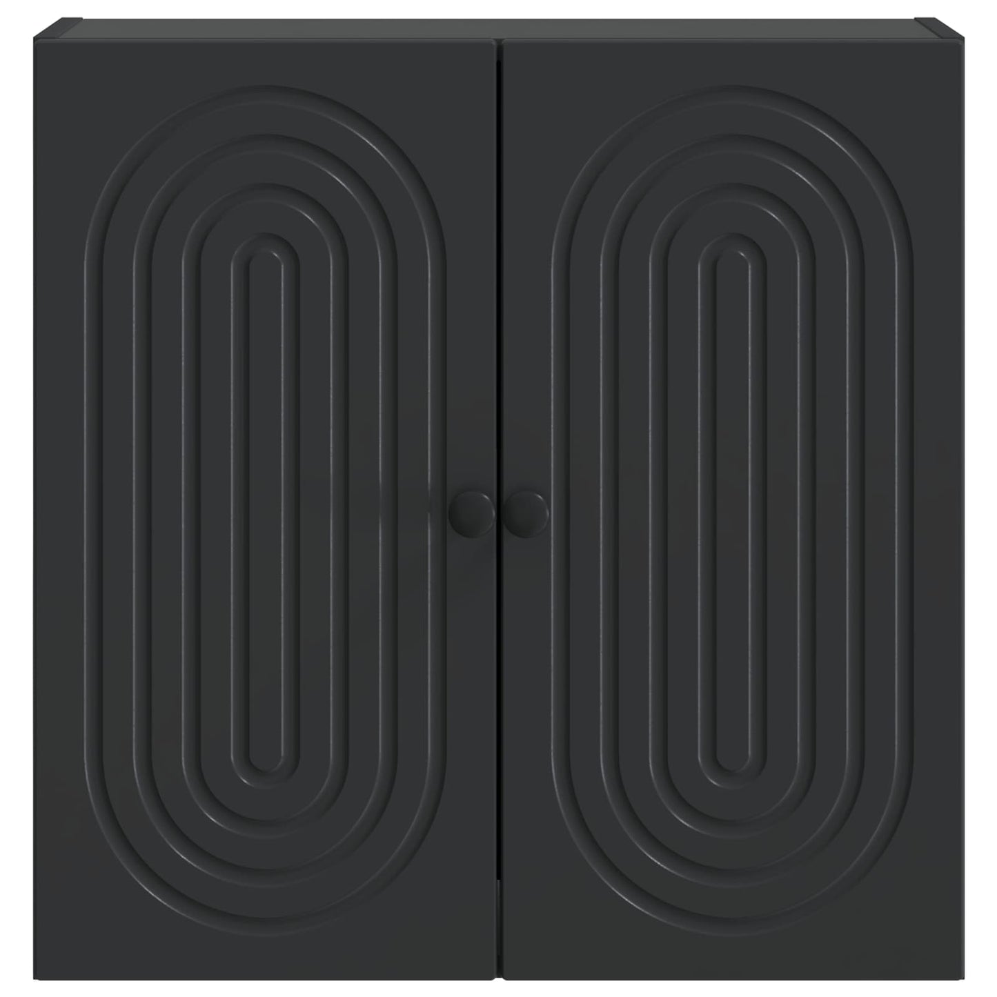Wandkast Zwart 59 x 31 x 60 cm Bewerkt hout is nu te koop bij PeponiXL, paradijselijk wonen!