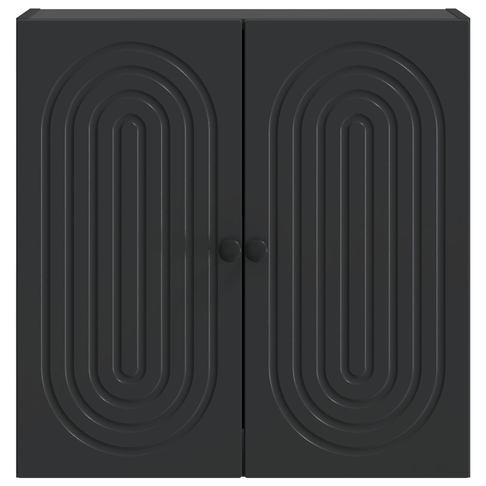 Wandkast Zwart 59 x 31 x 60 cm Bewerkt hout is nu te koop bij PeponiXL, paradijselijk wonen!