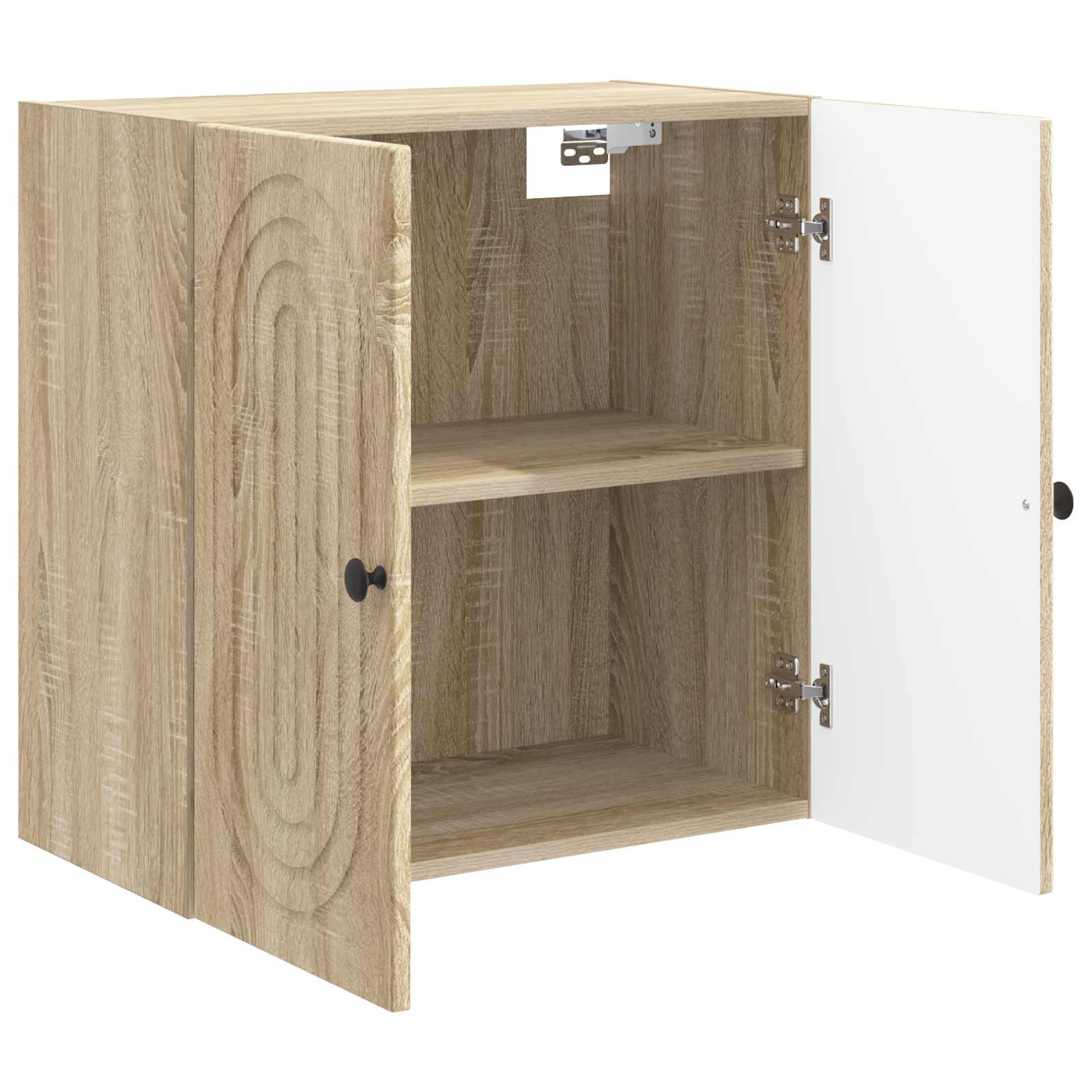 Wandkast Sonoma Eiken 59 x 31 x 60 cm Bewerkt hout is nu te koop bij PeponiXL, paradijselijk wonen!
