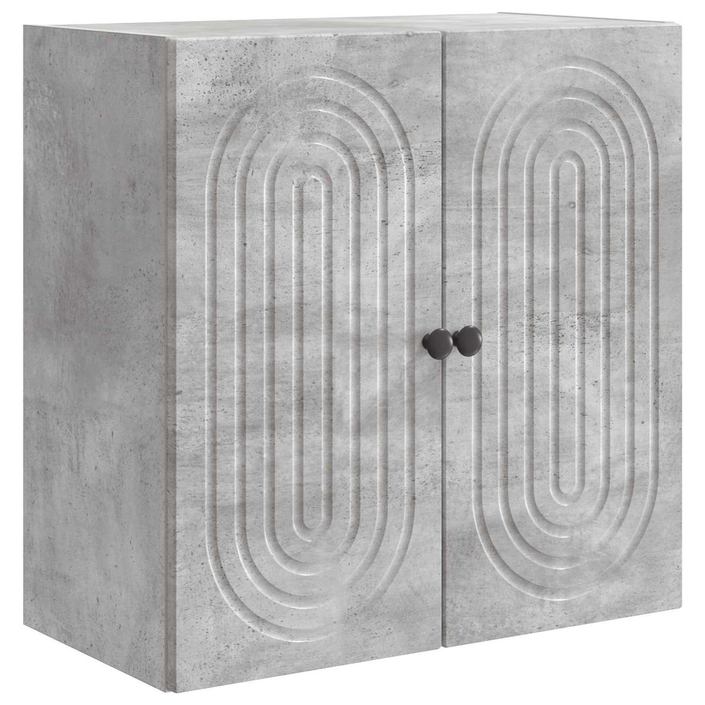 Wandkast Betongrijs 59 x 31 x 60 cm Bewerkt hout is nu te koop bij PeponiXL, paradijselijk wonen!