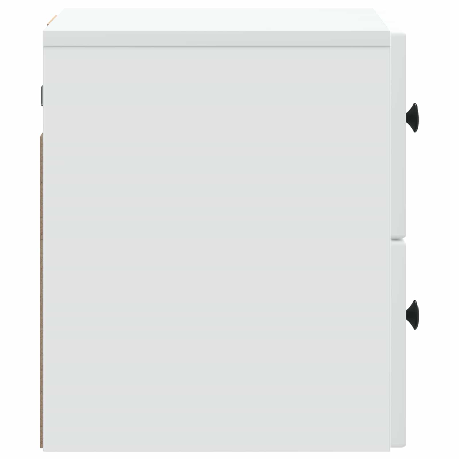 Wandbeugel Bedkast met lade Wit 33 x 34,5 x 40 cm Bewerkt hout is nu te koop bij PeponiXL, paradijselijk wonen!