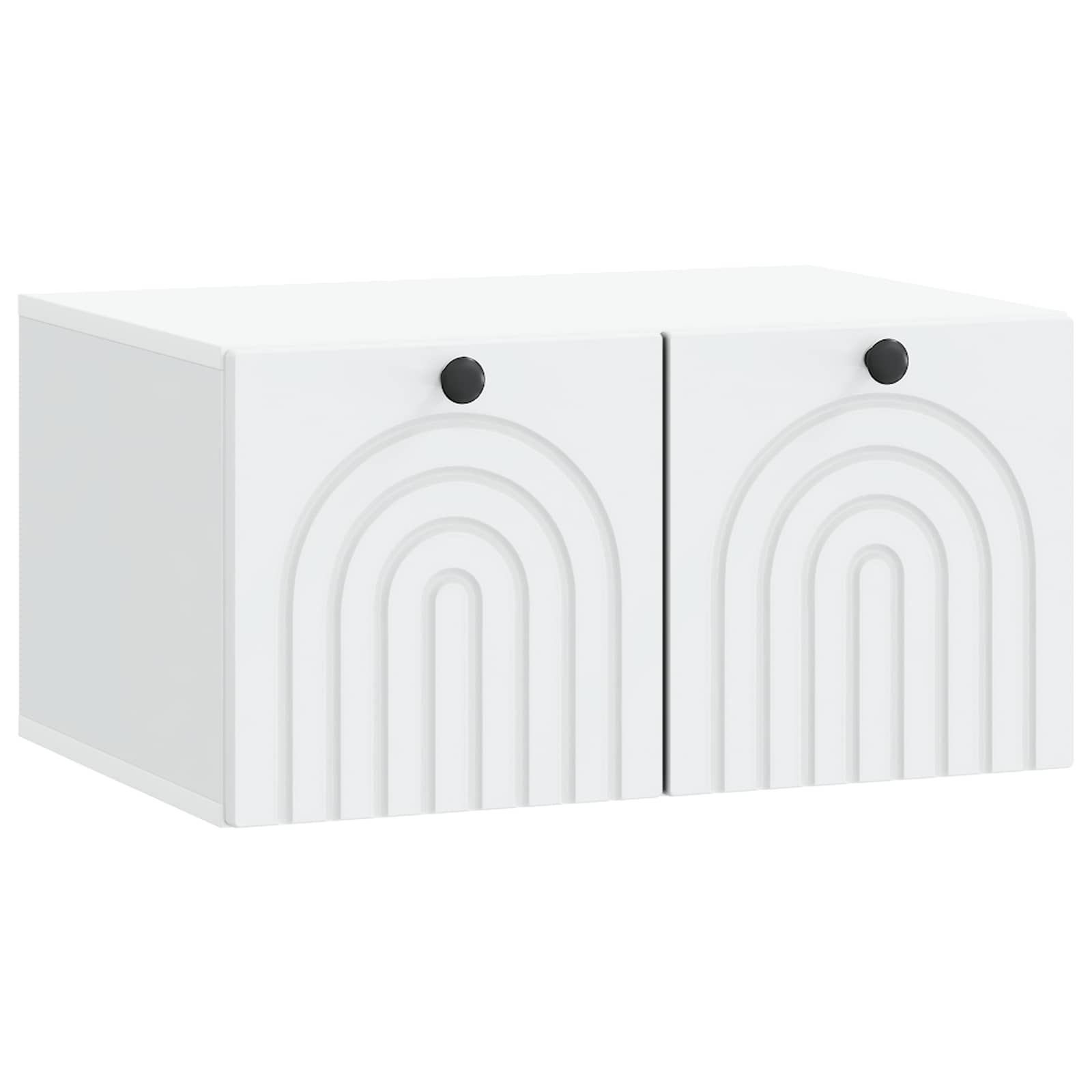 Wandbeugel TV-kast Wit 59,5 x 41 x 30 cm Bewerkt hout is nu te koop bij PeponiXL, paradijselijk wonen!