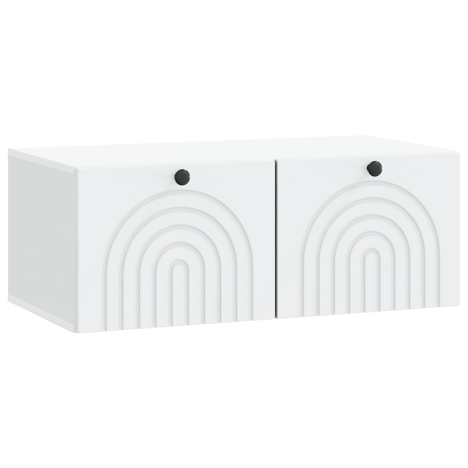 Wandbeugel TV-kast Wit 78,5 x 41 x 30 cm Bewerkt hout is nu te koop bij PeponiXL, paradijselijk wonen!