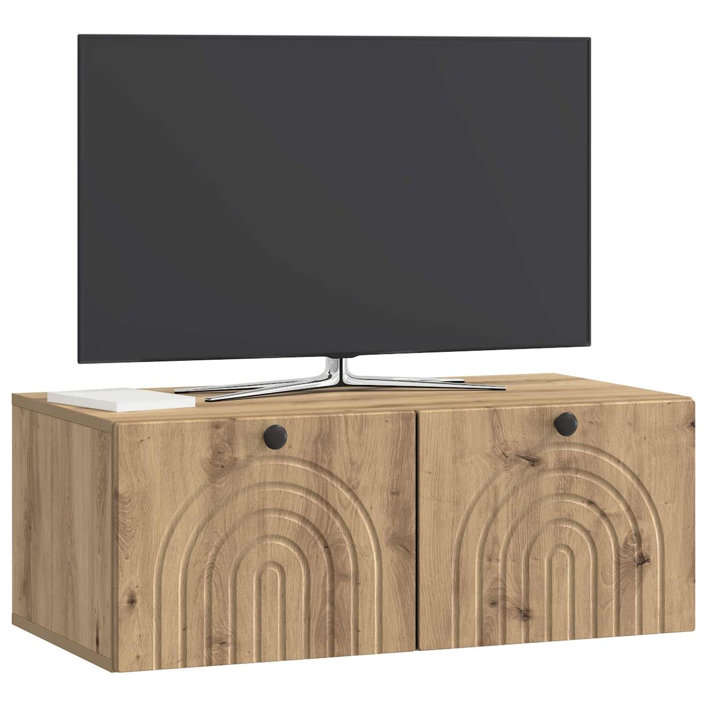 Wandbeugel TV-kast Artisanaal eiken 78,5 x 41 x 30 cm is nu te koop bij PeponiXL, paradijselijk wonen!