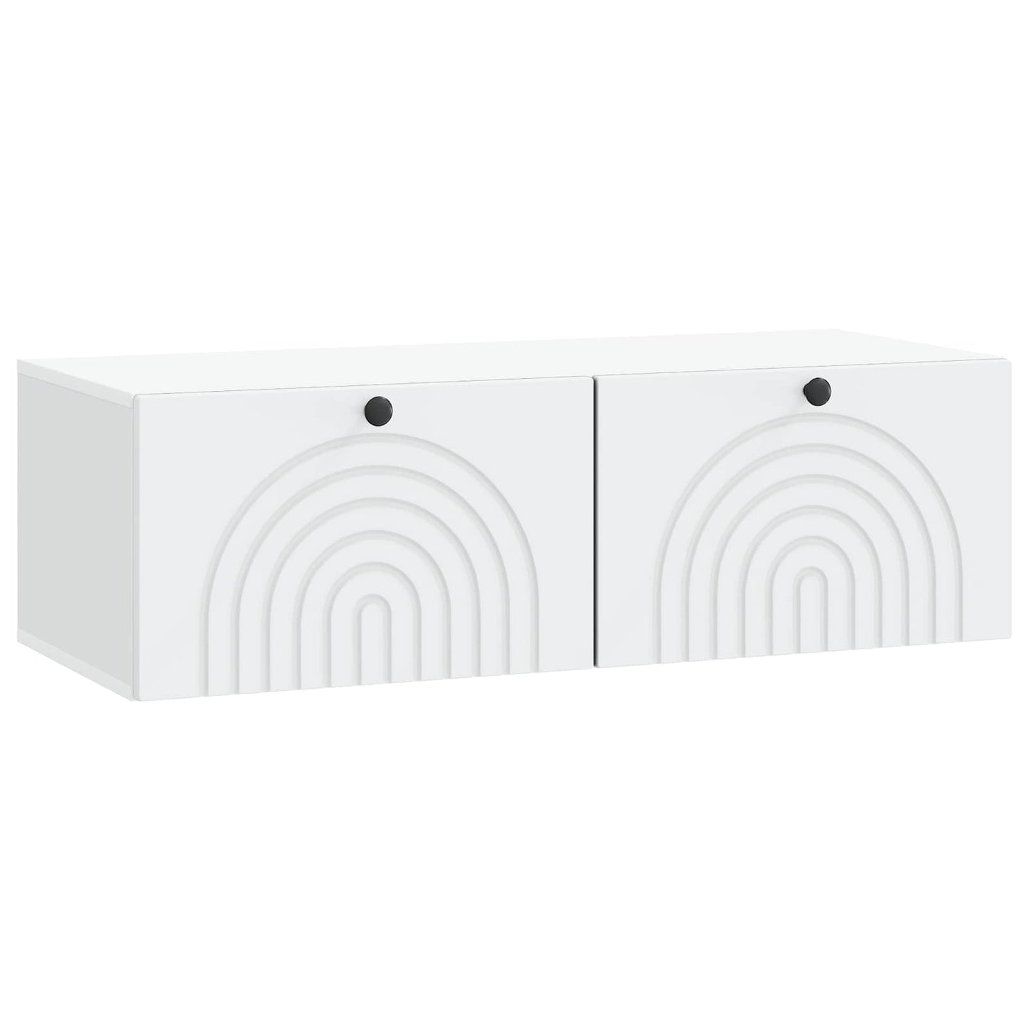 Wandbeugel TV-kast Wit 99 x 41 x 30 cm Bewerkt hout is nu te koop bij PeponiXL, paradijselijk wonen!