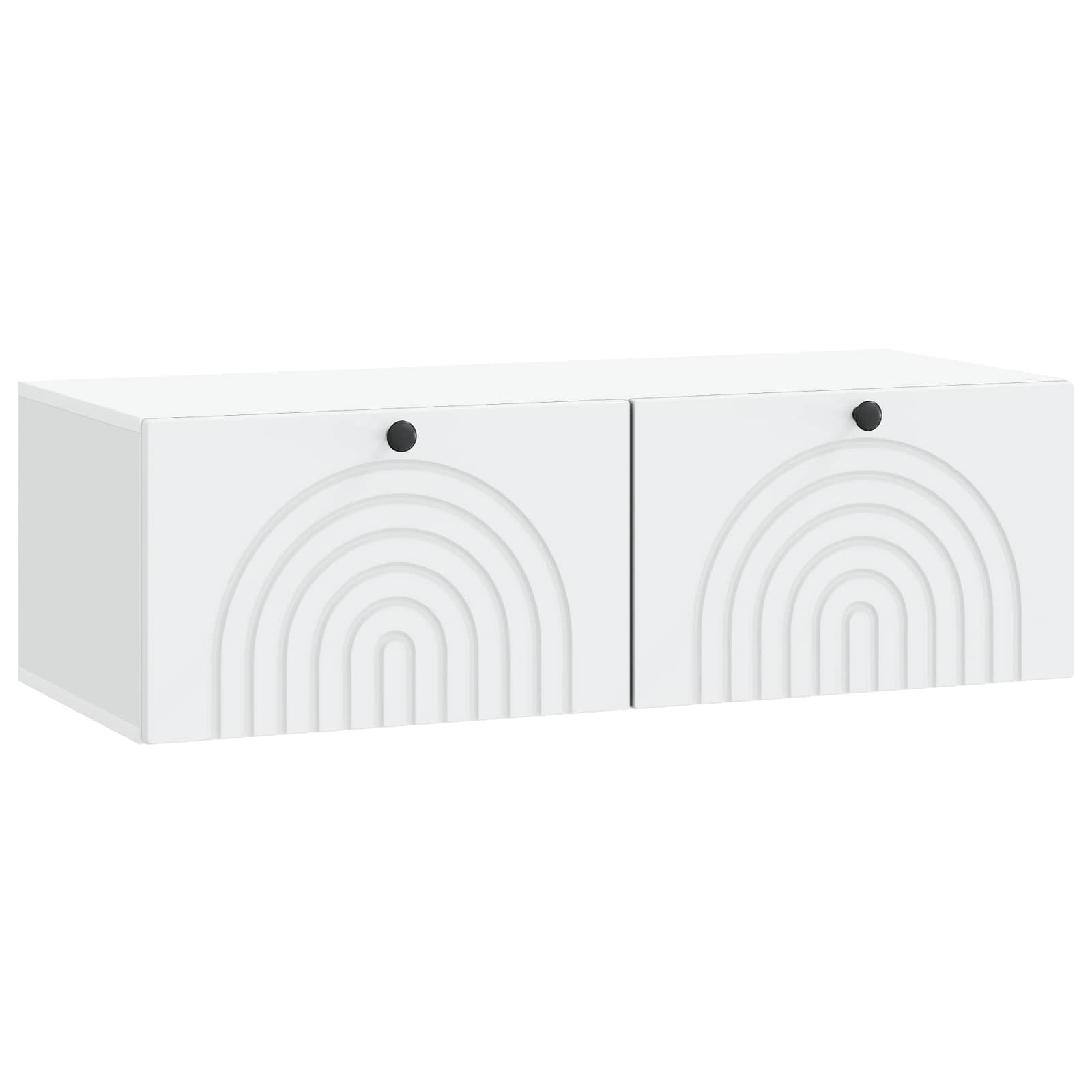 Wandbeugel TV-kast Wit 99 x 41 x 30 cm Bewerkt hout is nu te koop bij PeponiXL, paradijselijk wonen!