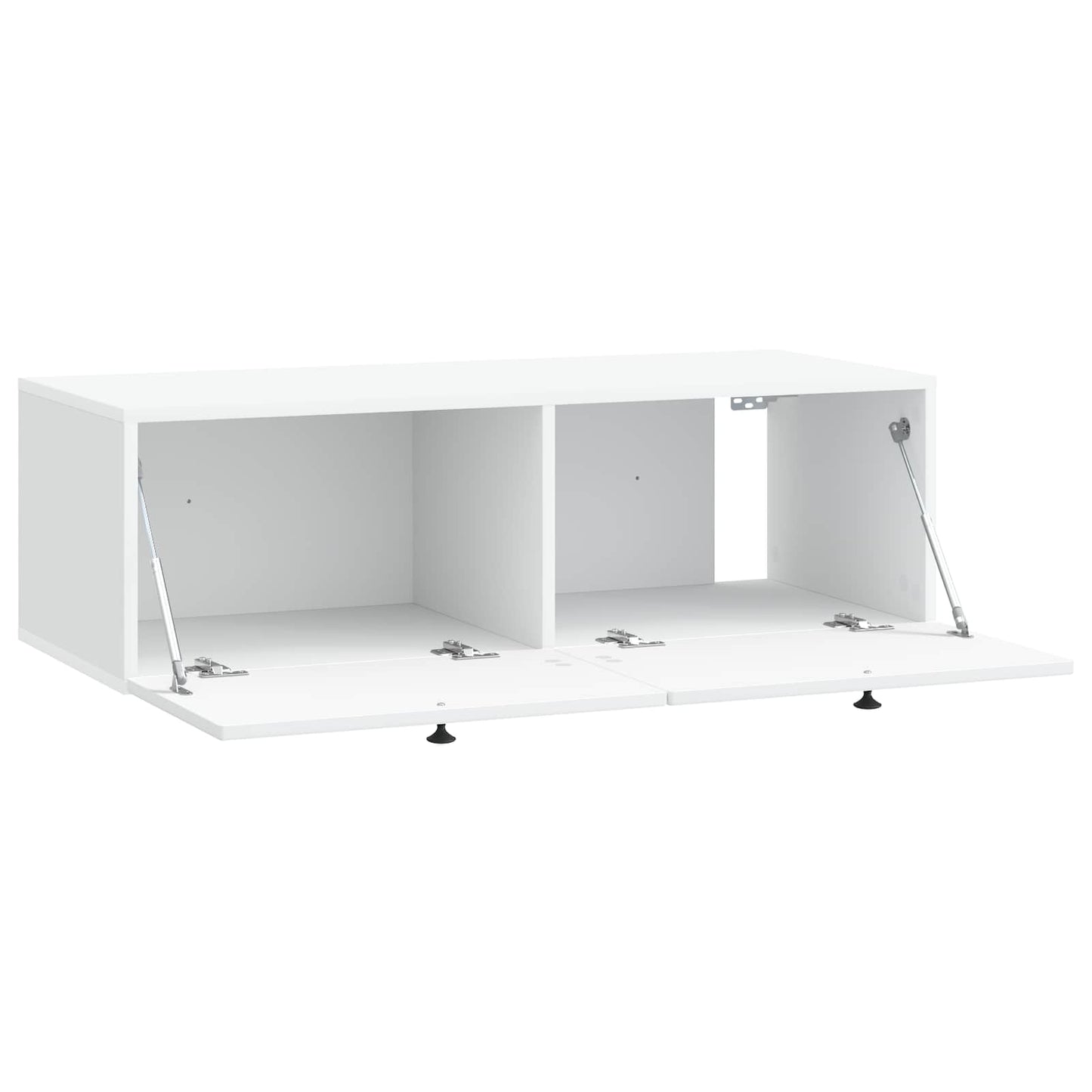 Wandbeugel TV-kast Wit 99 x 41 x 30 cm Bewerkt hout is nu te koop bij PeponiXL, paradijselijk wonen!