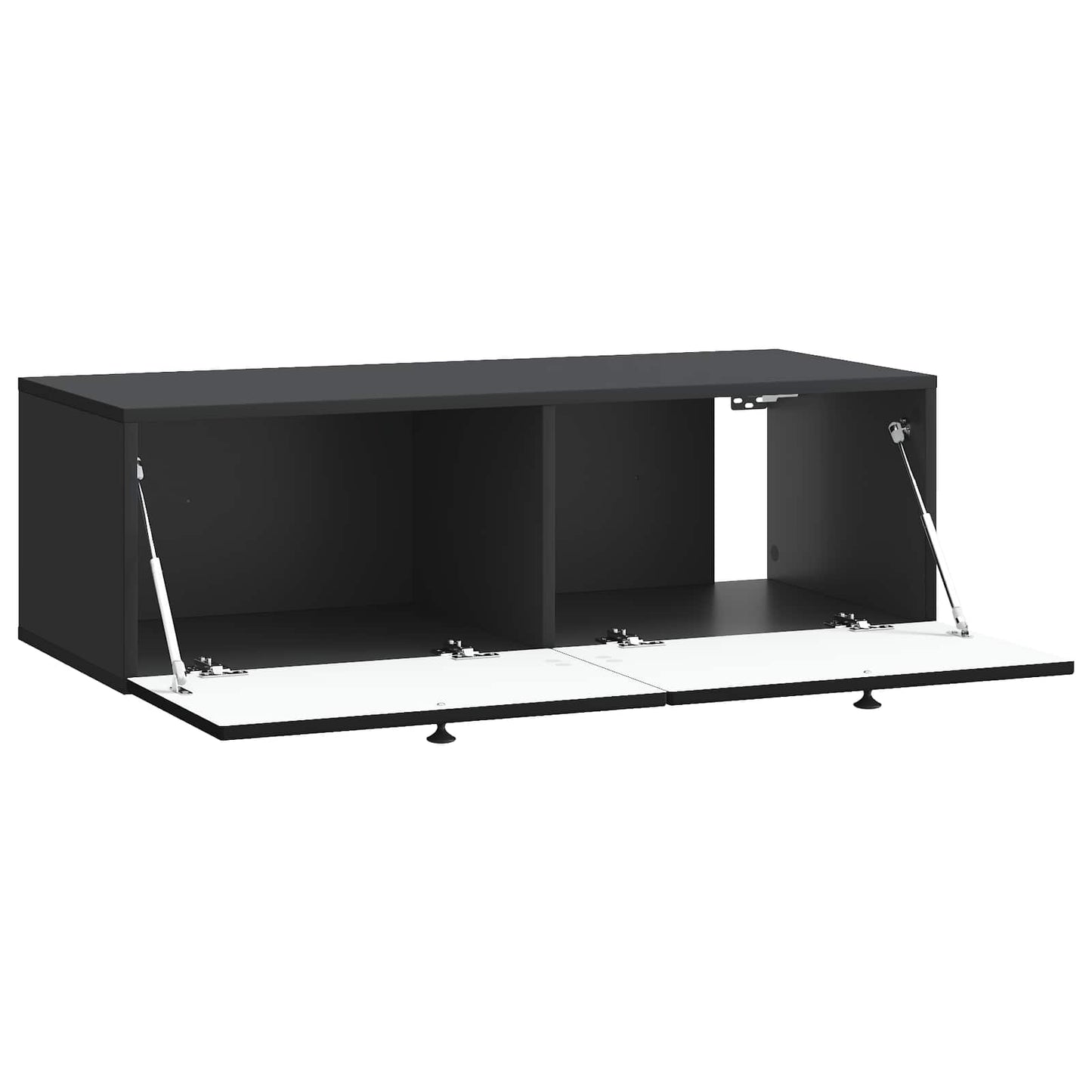 Wandbeugel TV-kast Zwart 99 x 41 x 30 cm Bewerkt hout is nu te koop bij PeponiXL, paradijselijk wonen!