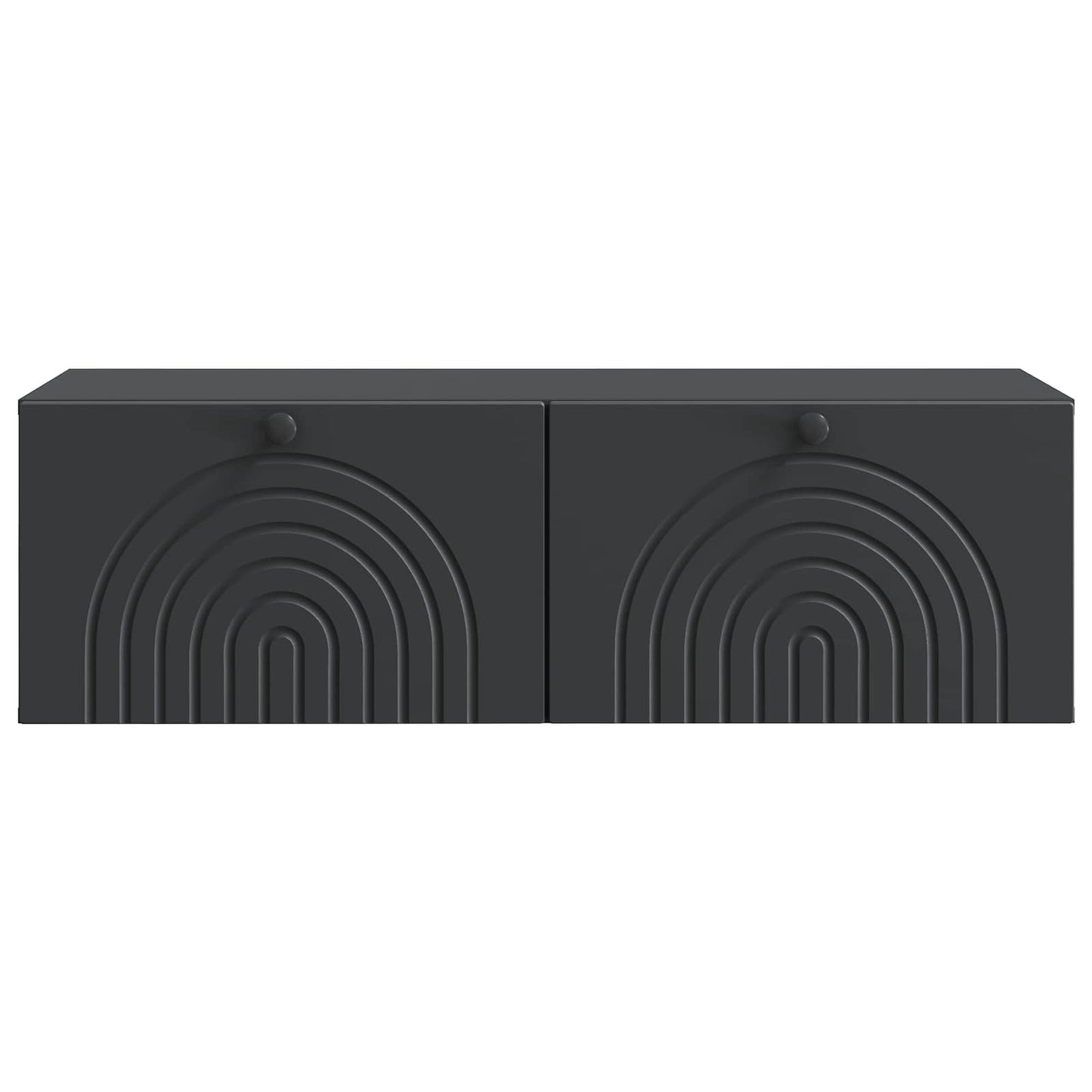 Wandbeugel TV-kast Zwart 99 x 41 x 30 cm Bewerkt hout is nu te koop bij PeponiXL, paradijselijk wonen!