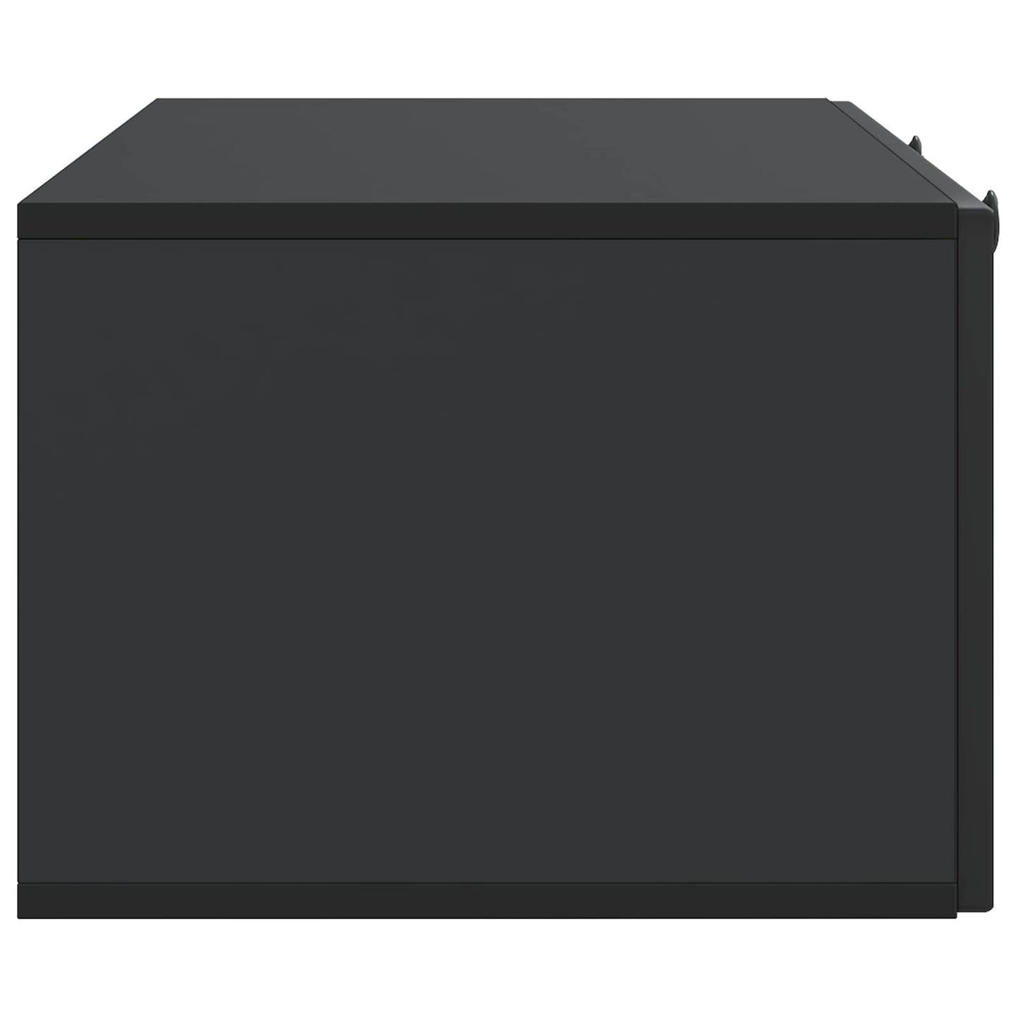 Wandbeugel TV-kast Zwart 99 x 41 x 30 cm Bewerkt hout is nu te koop bij PeponiXL, paradijselijk wonen!