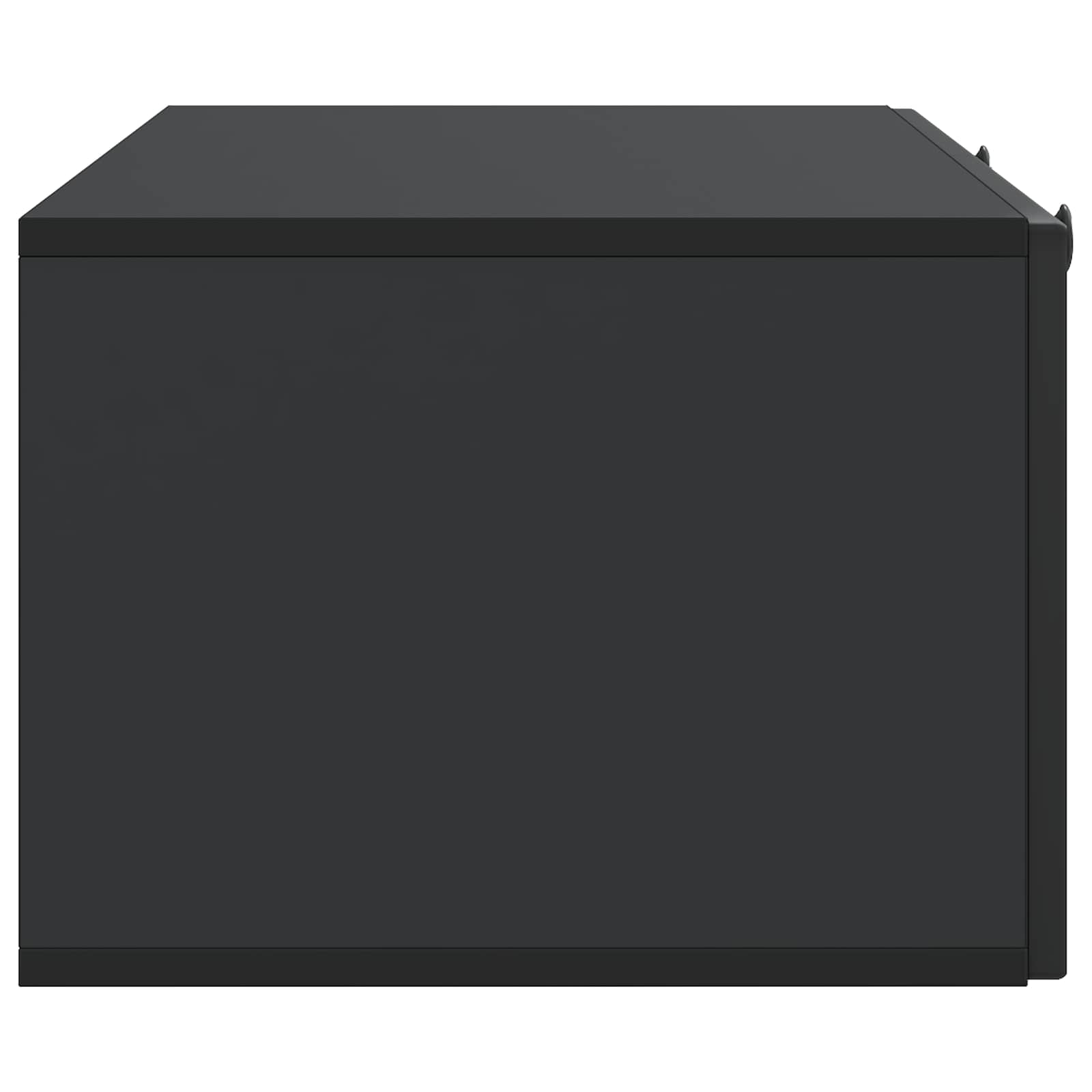 Wandbeugel TV-kast Zwart 99 x 41 x 30 cm Bewerkt hout is nu te koop bij PeponiXL, paradijselijk wonen!