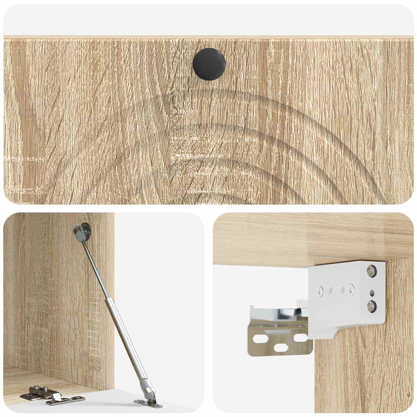 Wandbeugel TV-kast Sonoma Eiken 98 x 41 x 30 cm Bewerkt hout is nu te koop bij PeponiXL, paradijselijk wonen!