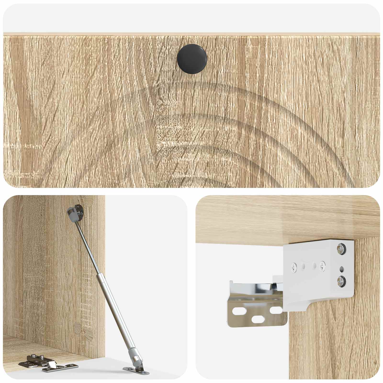 Wandbeugel TV-kast Sonoma Eiken 98 x 41 x 30 cm Bewerkt hout is nu te koop bij PeponiXL, paradijselijk wonen!