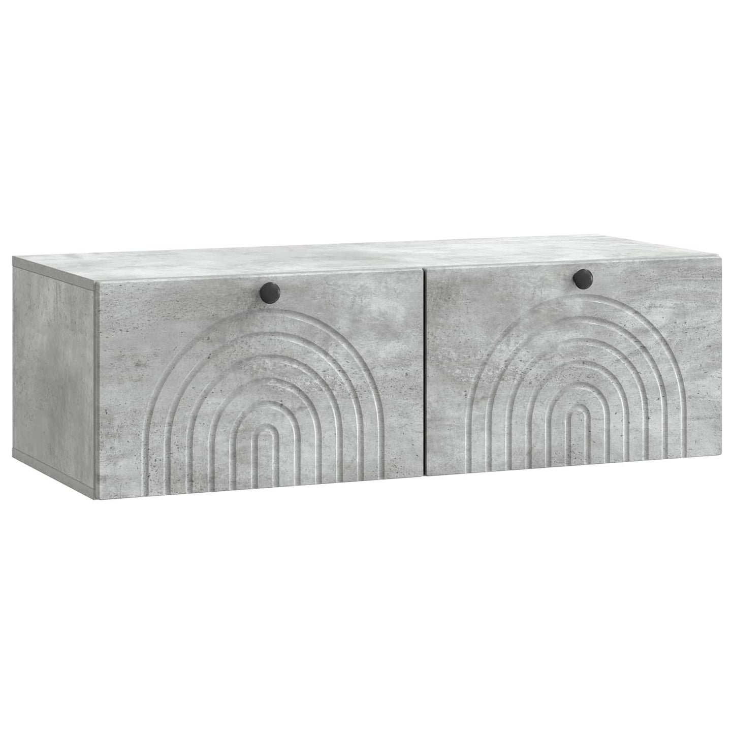 Wandbeugel TV-kast Betongrijs 99 x 41 x 30 cm Bewerkt hout is nu te koop bij PeponiXL, paradijselijk wonen!