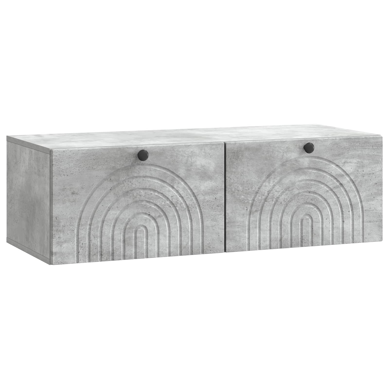 Wandbeugel TV-kast Betongrijs 99 x 41 x 30 cm Bewerkt hout is nu te koop bij PeponiXL, paradijselijk wonen!