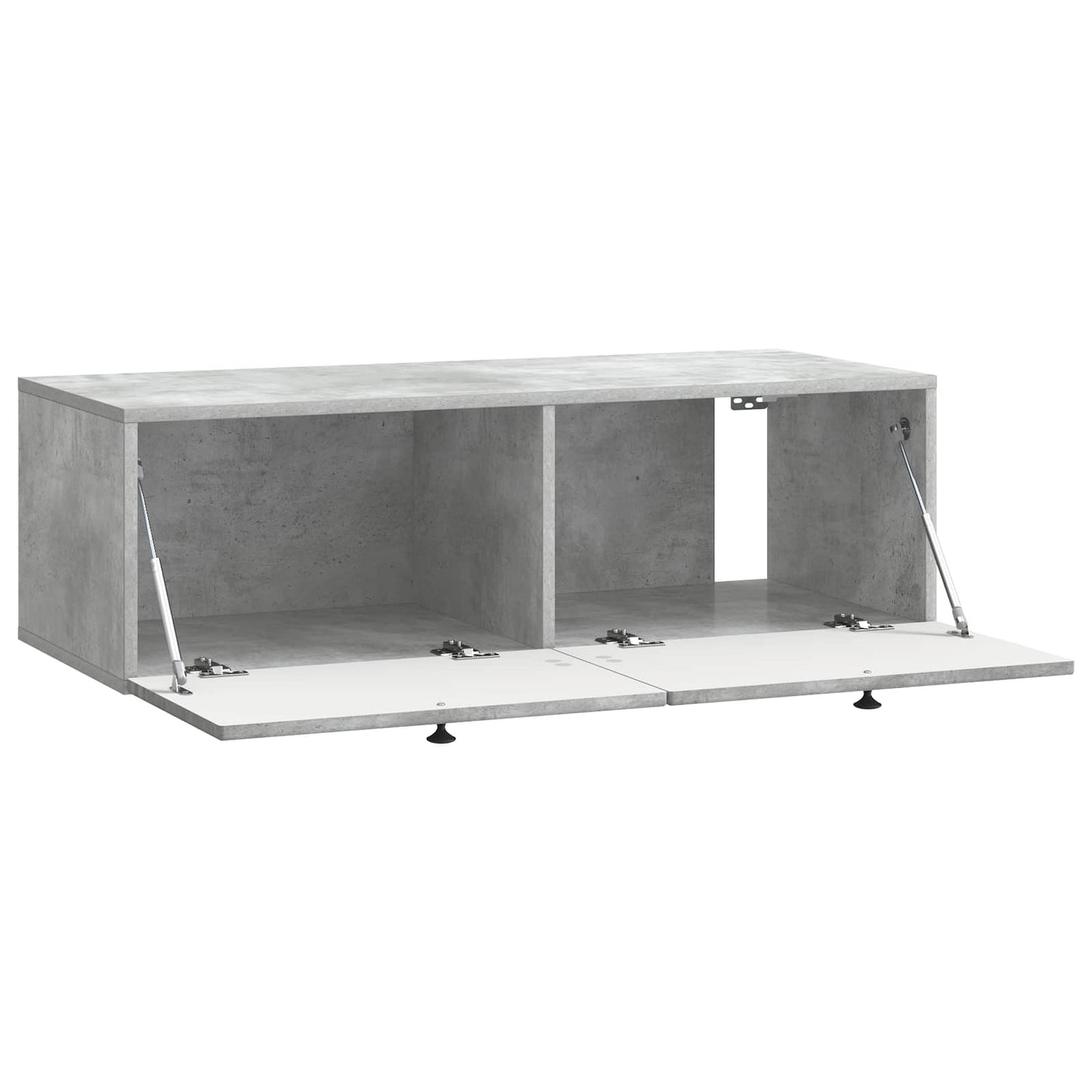 Wandbeugel TV-kast Betongrijs 99 x 41 x 30 cm Bewerkt hout is nu te koop bij PeponiXL, paradijselijk wonen!