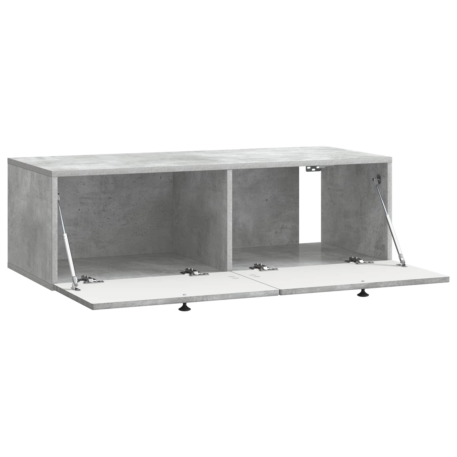 Wandbeugel TV-kast Betongrijs 99 x 41 x 30 cm Bewerkt hout is nu te koop bij PeponiXL, paradijselijk wonen!