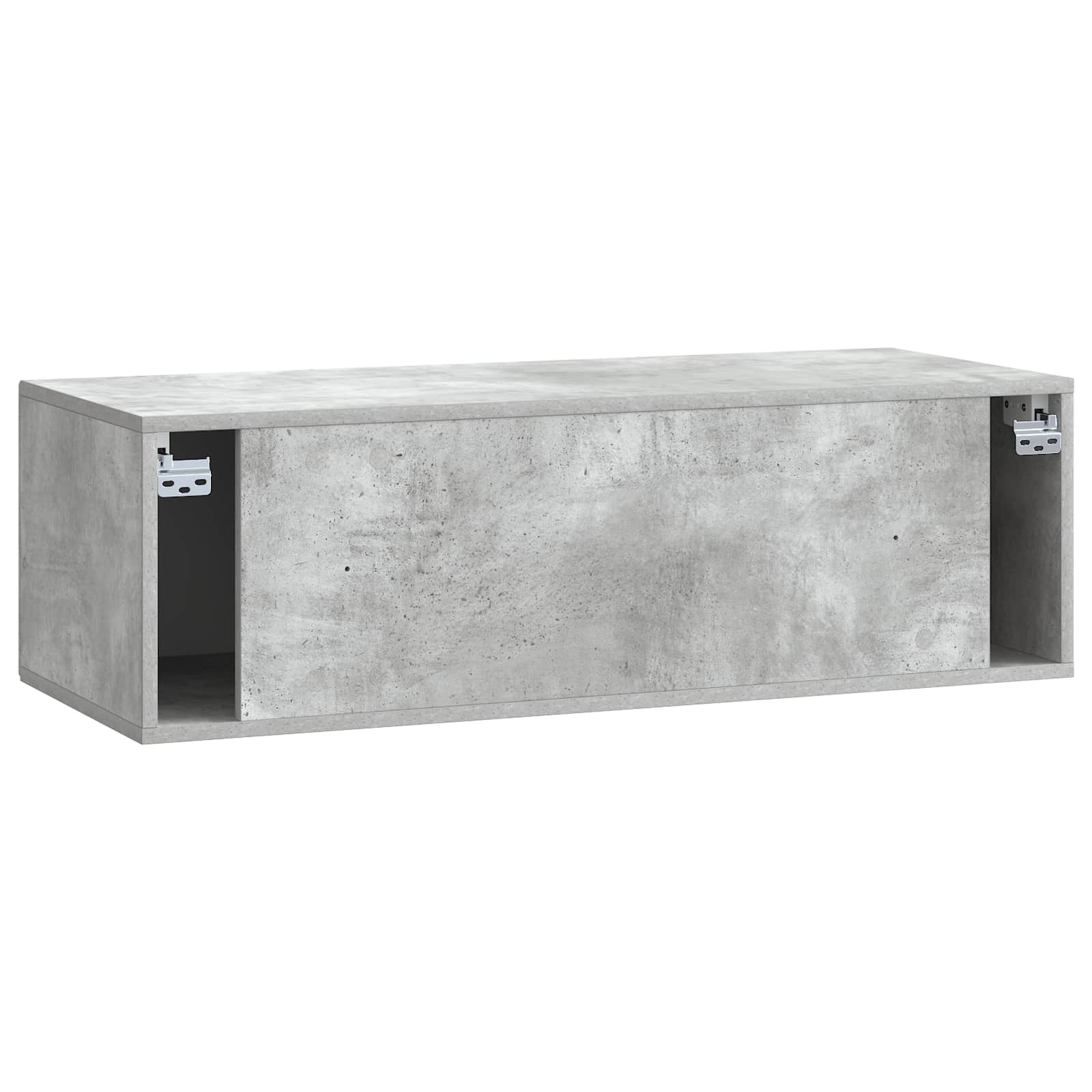 Wandbeugel TV-kast Betongrijs 99 x 41 x 30 cm Bewerkt hout is nu te koop bij PeponiXL, paradijselijk wonen!