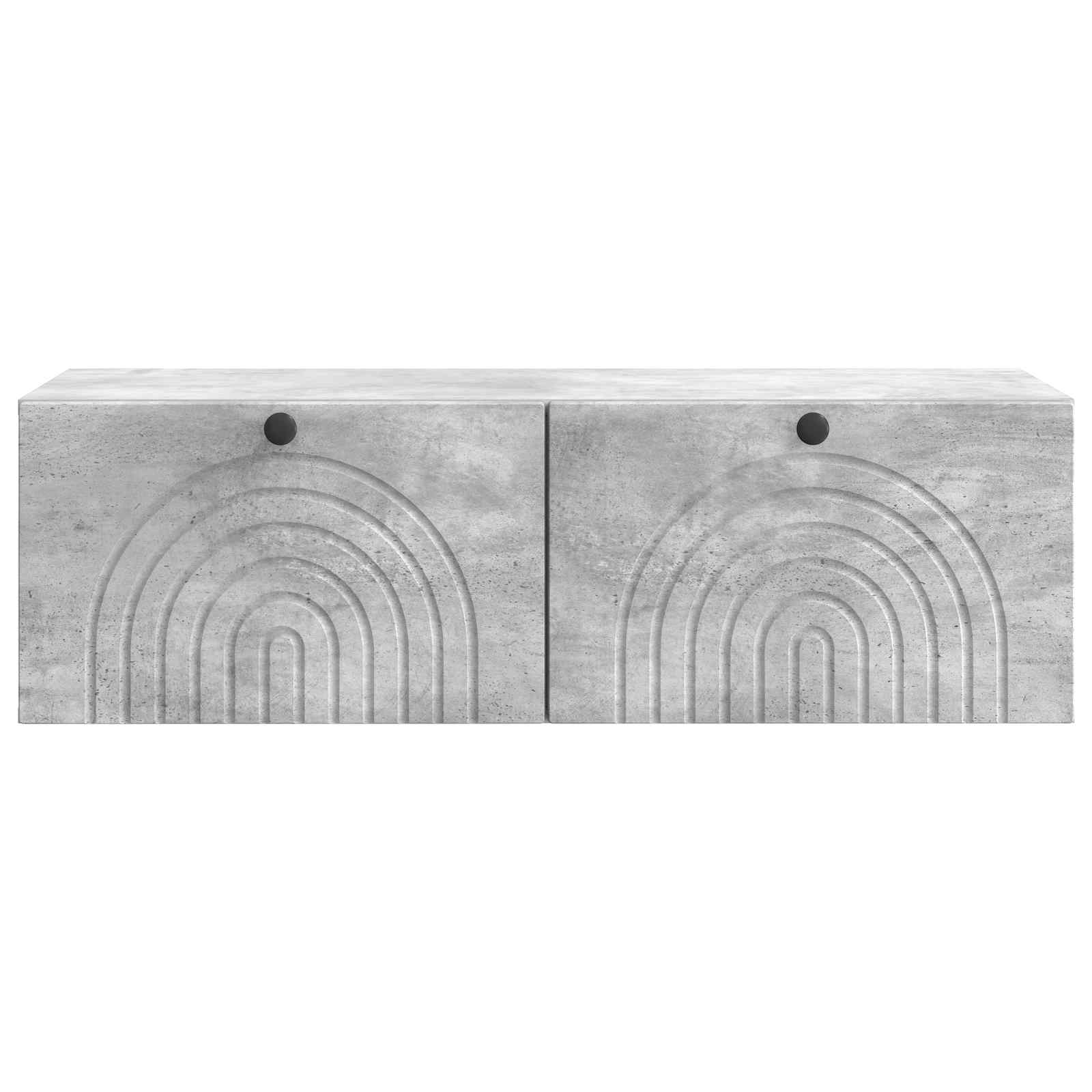 Wandbeugel TV-kast Betongrijs 99 x 41 x 30 cm Bewerkt hout is nu te koop bij PeponiXL, paradijselijk wonen!