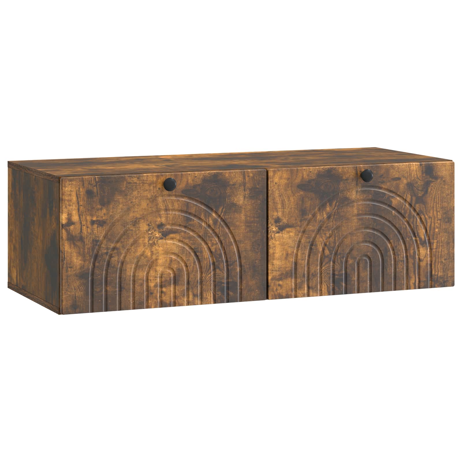 Wandbeugel TV-kast Gerookt eiken 99 x 41 x 30 cm Bewerkt hout is nu te koop bij PeponiXL, paradijselijk wonen!