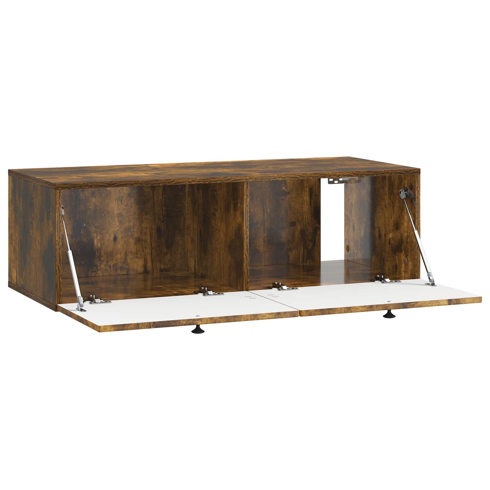 Wandbeugel TV-kast Gerookt eiken 99 x 41 x 30 cm Bewerkt hout is nu te koop bij PeponiXL, paradijselijk wonen!