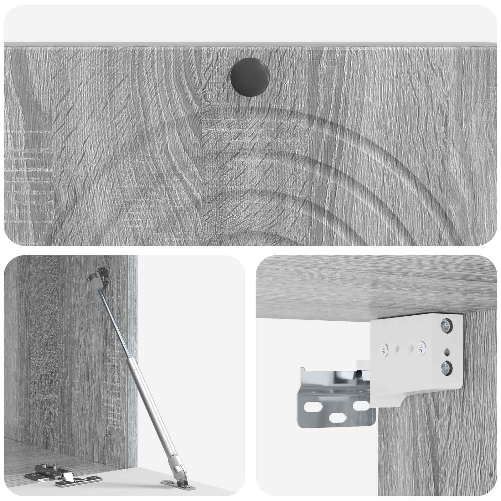 Wandbeugel TV-kast Grijs sonoma 99 x 41 x 30 cm Bewerkt hout is nu te koop bij PeponiXL, paradijselijk wonen!