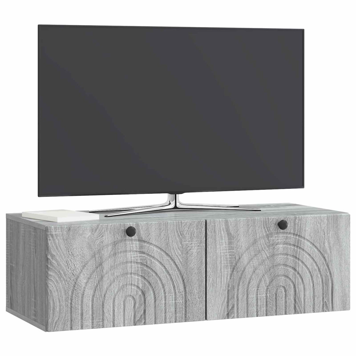 Wandbeugel TV-kast Grijs sonoma 99 x 41 x 30 cm Bewerkt hout is nu te koop bij PeponiXL, paradijselijk wonen!