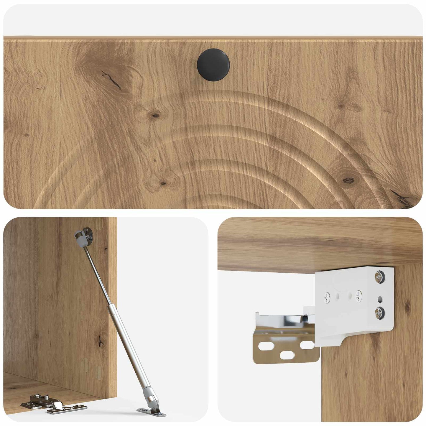 Wandbeugel TV-kast Artisanaal eiken 99 x 41 x 30 cm is nu te koop bij PeponiXL, paradijselijk wonen!