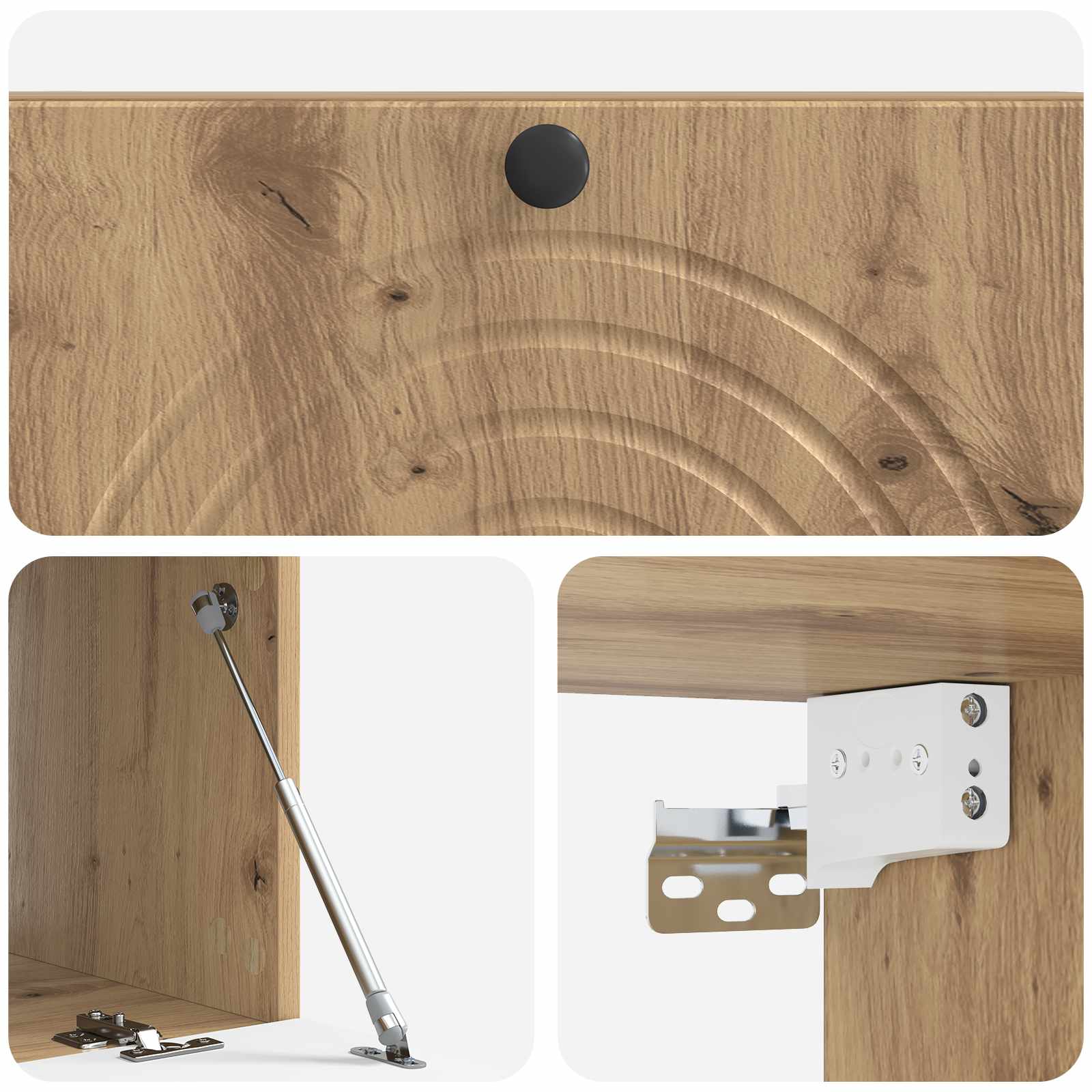 Wandbeugel TV-kast Artisanaal eiken 99 x 41 x 30 cm is nu te koop bij PeponiXL, paradijselijk wonen!