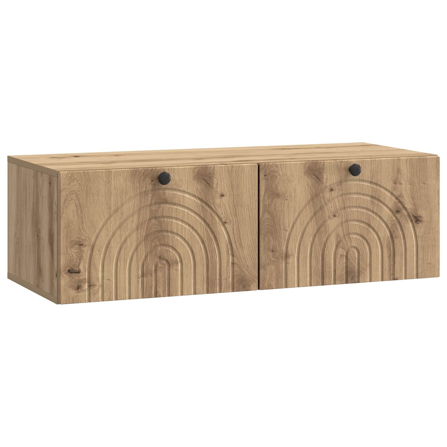 Wandbeugel TV-kast Artisanaal eiken 99 x 41 x 30 cm is nu te koop bij PeponiXL, paradijselijk wonen!