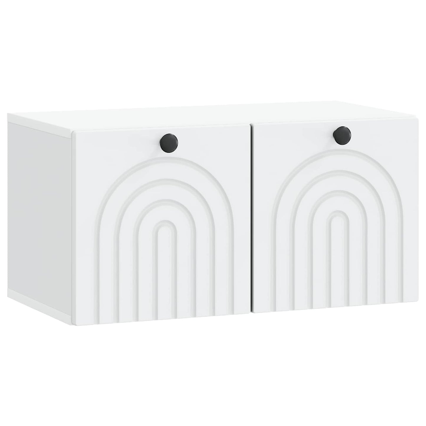 Wandbeugel TV-kast Wit 59,5 x 31 x 30 cm Bewerkt hout is nu te koop bij PeponiXL, paradijselijk wonen!