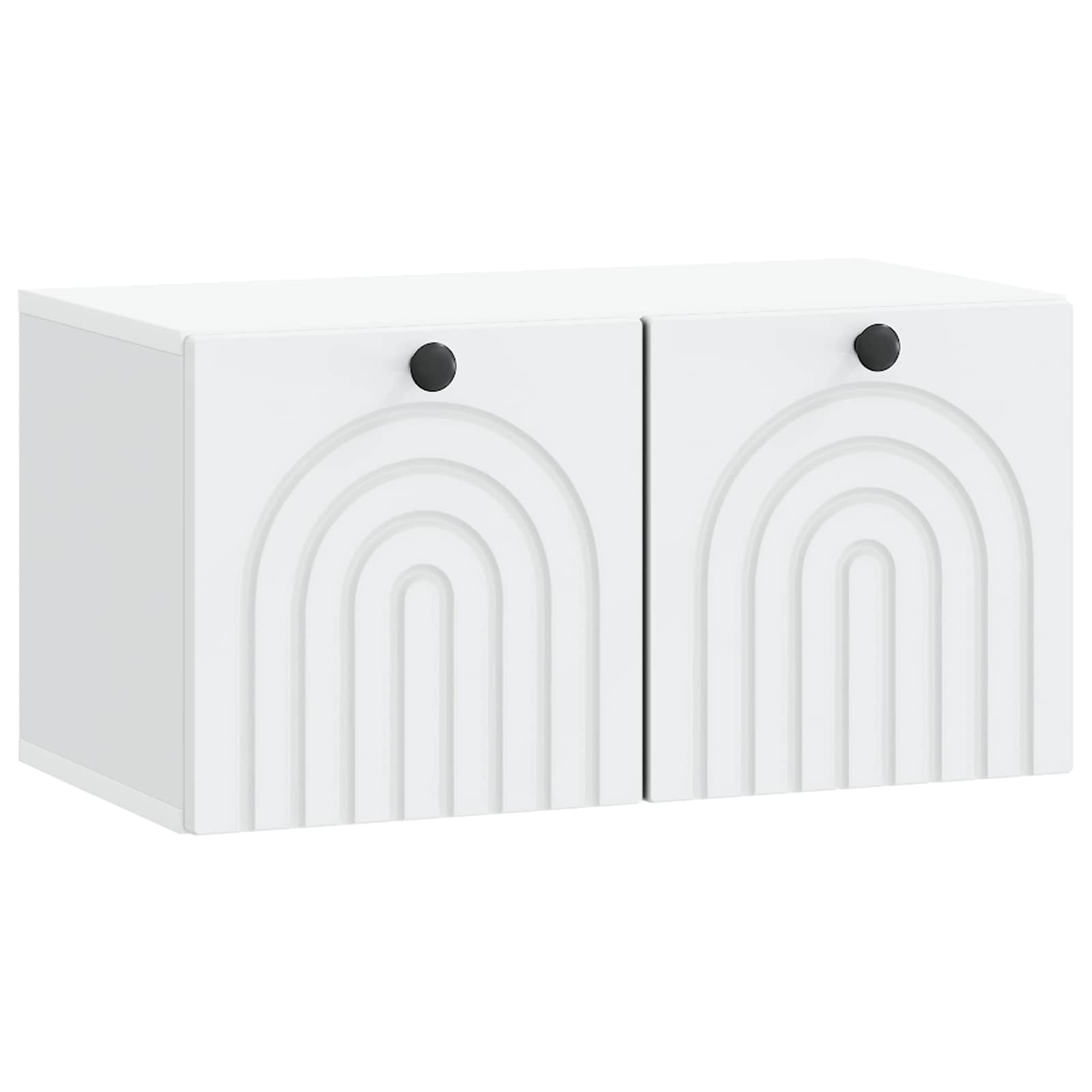 Wandbeugel TV-kast Wit 59,5 x 31 x 30 cm Bewerkt hout is nu te koop bij PeponiXL, paradijselijk wonen!