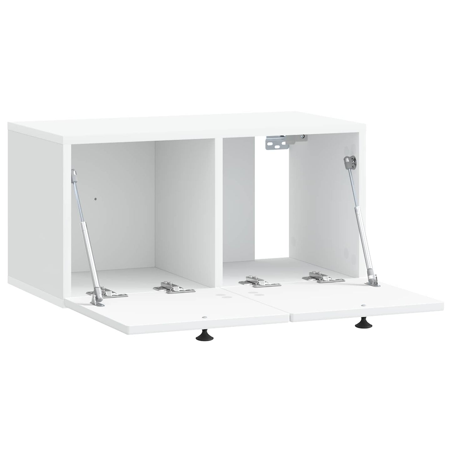 Wandbeugel TV-kast Wit 59,5 x 31 x 30 cm Bewerkt hout is nu te koop bij PeponiXL, paradijselijk wonen!