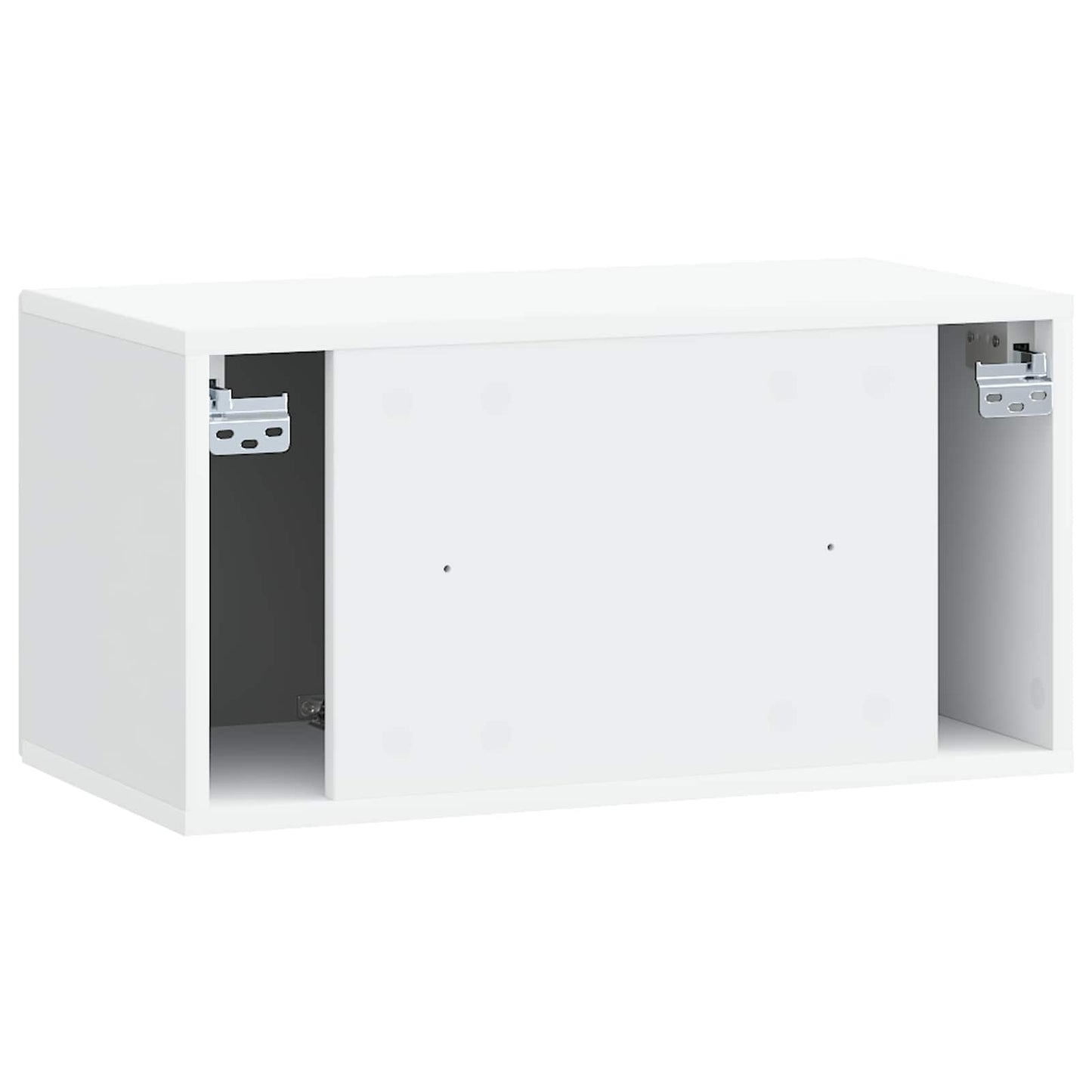 Wandbeugel TV-kast Wit 59,5 x 31 x 30 cm Bewerkt hout is nu te koop bij PeponiXL, paradijselijk wonen!