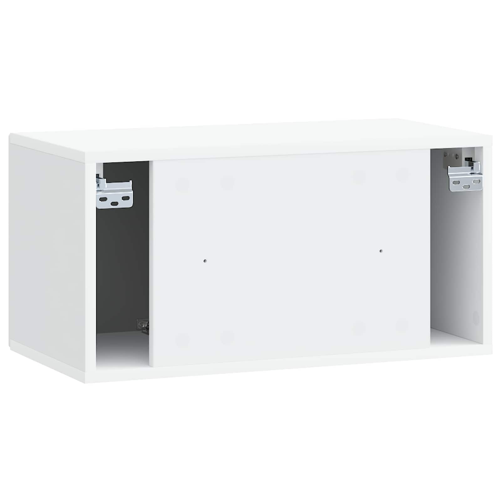 Wandbeugel TV-kast Wit 59,5 x 31 x 30 cm Bewerkt hout is nu te koop bij PeponiXL, paradijselijk wonen!
