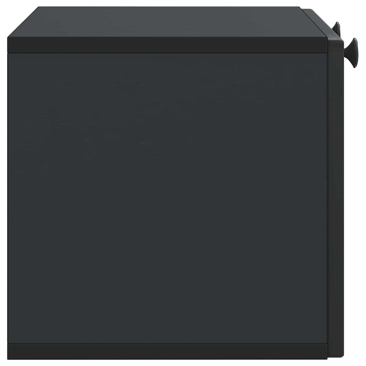 Wandbeugel TV-kast Zwart 59,5 x 31 x 30 cm Bewerkt hout is nu te koop bij PeponiXL, paradijselijk wonen!