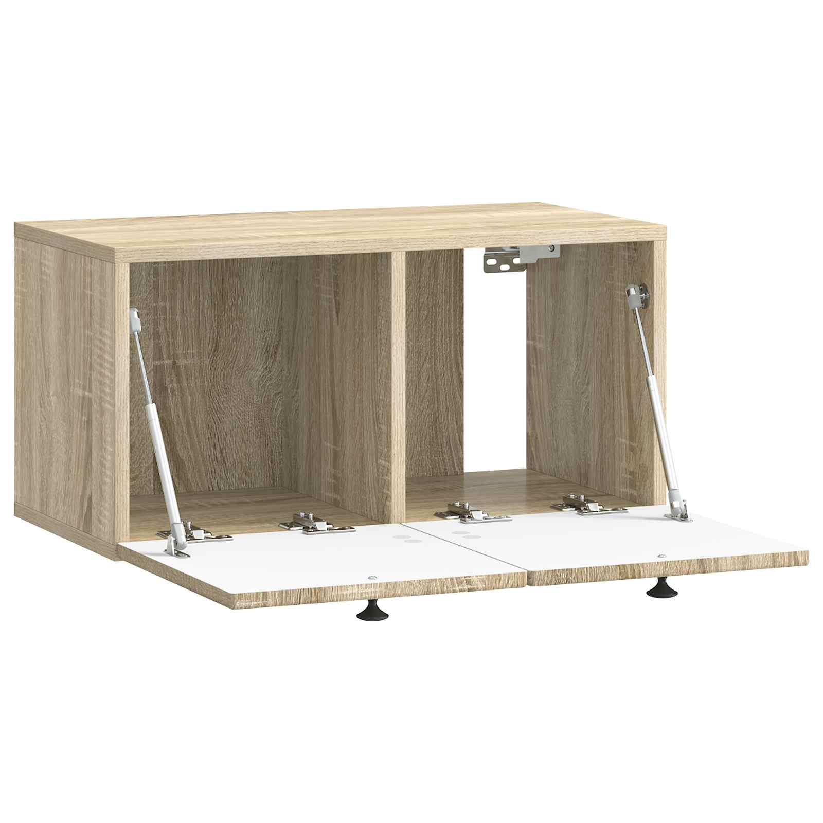 Wandbeugel TV-kast Sonoma Eiken 59,5 x 31 x 30 cm Bewerkt hout is nu te koop bij PeponiXL, paradijselijk wonen!