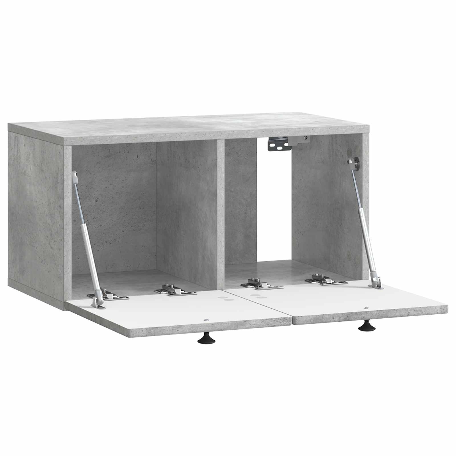 Wandbeugel TV-kast Betongrijs 59,5 x 31 x 30 cm Bewerkt hout is nu te koop bij PeponiXL, paradijselijk wonen!