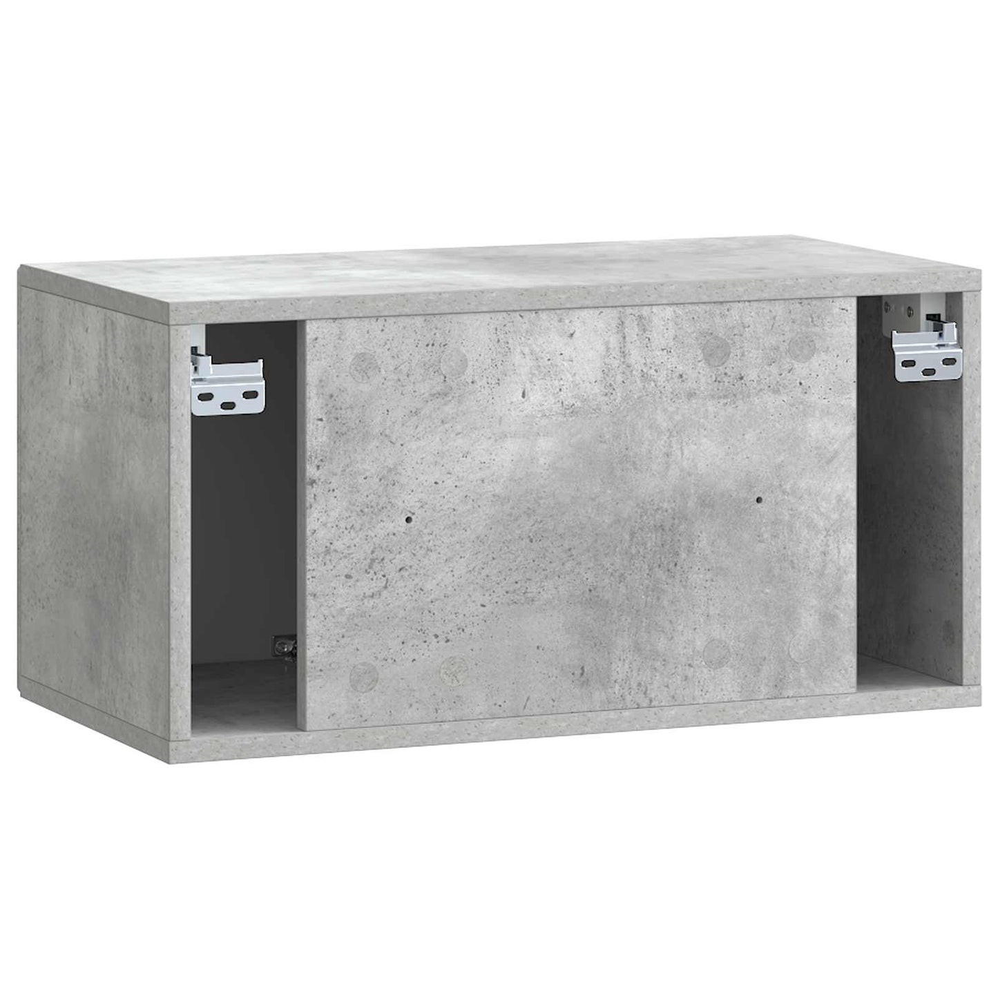 Wandbeugel TV-kast Betongrijs 59,5 x 31 x 30 cm Bewerkt hout is nu te koop bij PeponiXL, paradijselijk wonen!