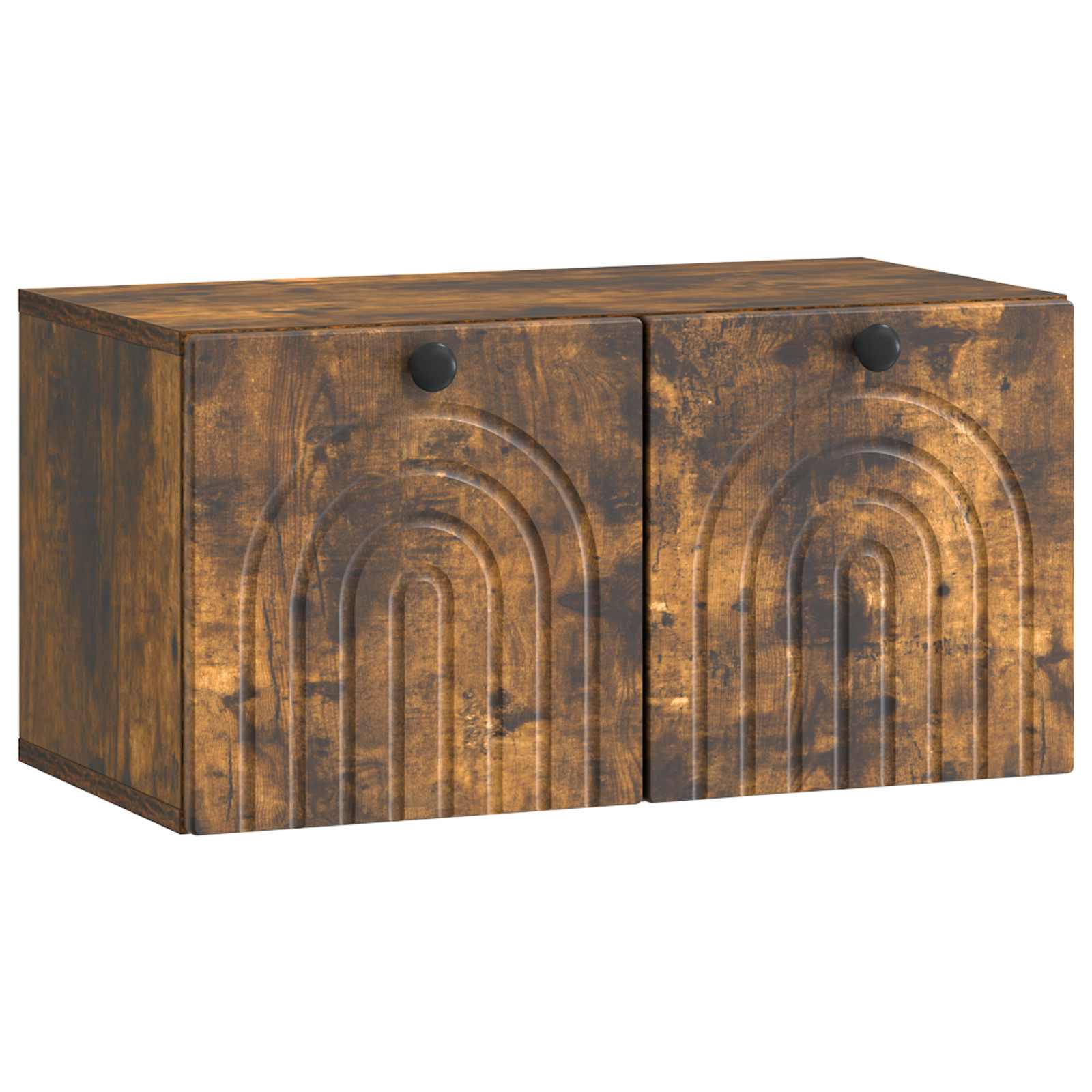 Wandbeugel TV-kast Gerookt eiken 59,5 x 31 x 30 cm Bewerkt hout is nu te koop bij PeponiXL, paradijselijk wonen!