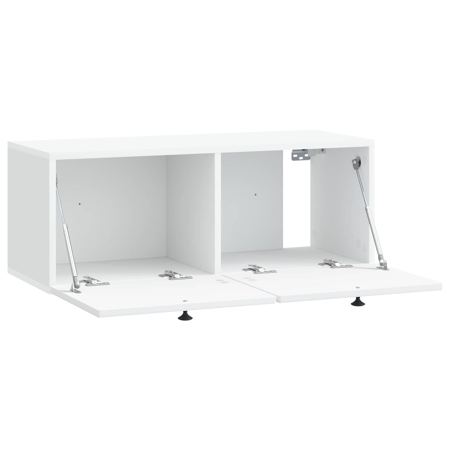 Wandbeugel TV-kast Wit 78,5 x 31 x 30 cm Bewerkt hout is nu te koop bij PeponiXL, paradijselijk wonen!