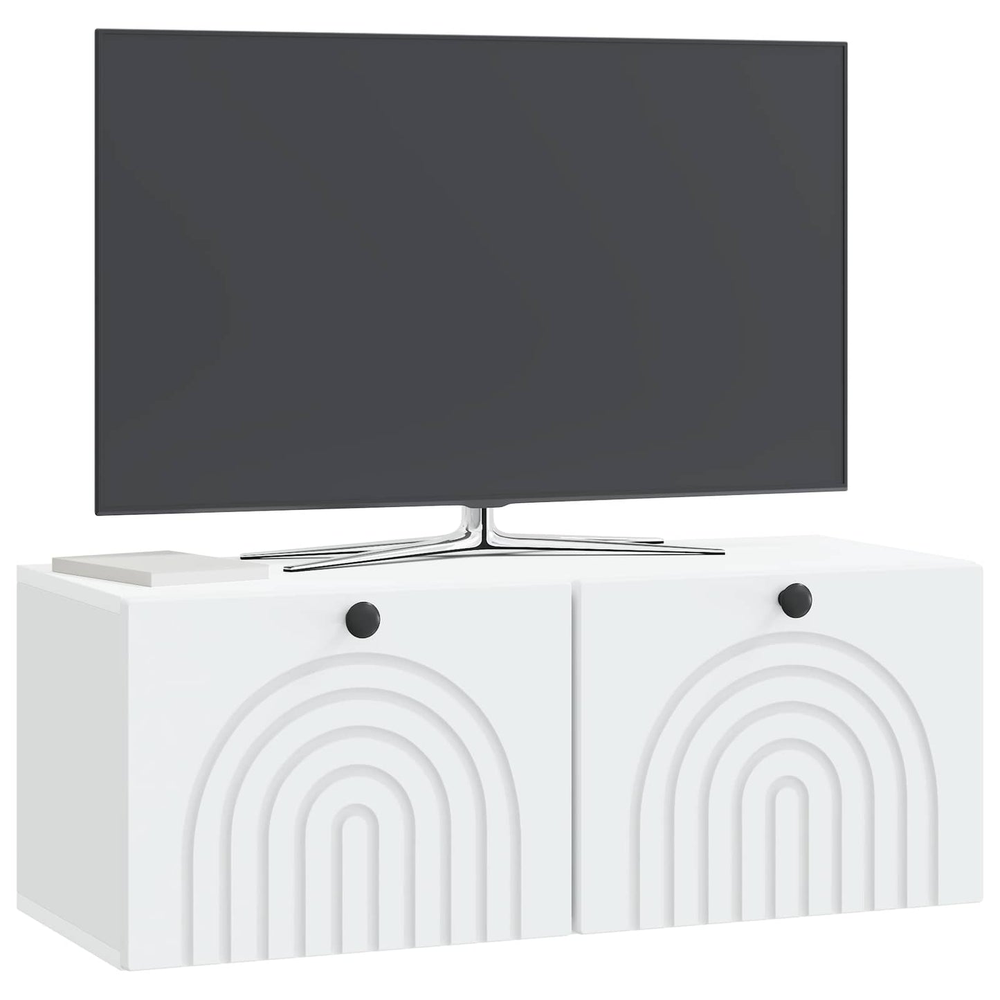 Wandbeugel TV-kast Wit 78,5 x 31 x 30 cm Bewerkt hout is nu te koop bij PeponiXL, paradijselijk wonen!