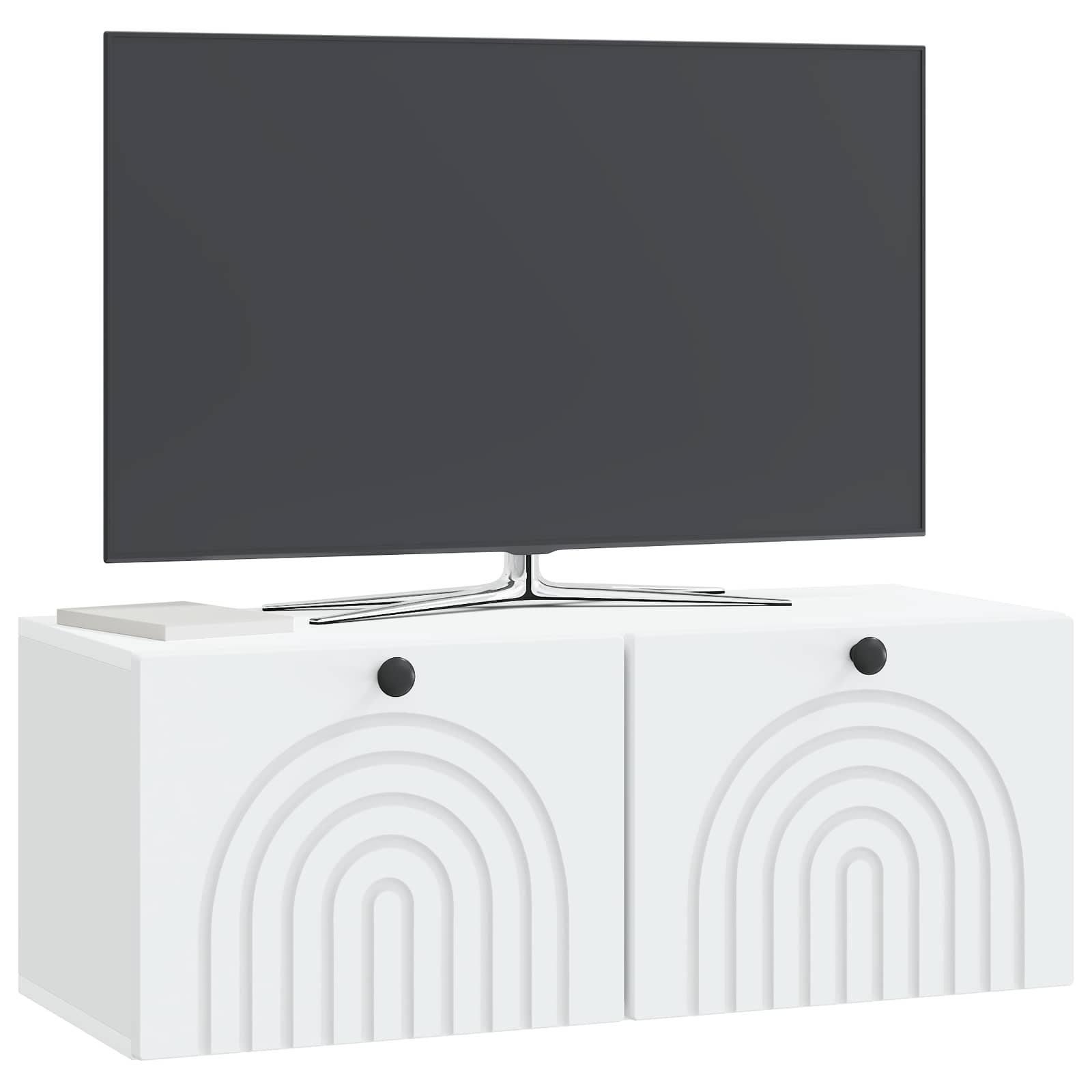 Wandbeugel TV-kast Wit 78,5 x 31 x 30 cm Bewerkt hout is nu te koop bij PeponiXL, paradijselijk wonen!