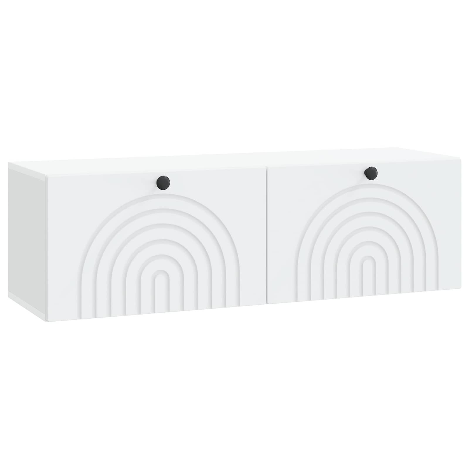 Wandbeugel TV-kast Wit 98 x 31 x 30 cm Bewerkt hout is nu te koop bij PeponiXL, paradijselijk wonen!