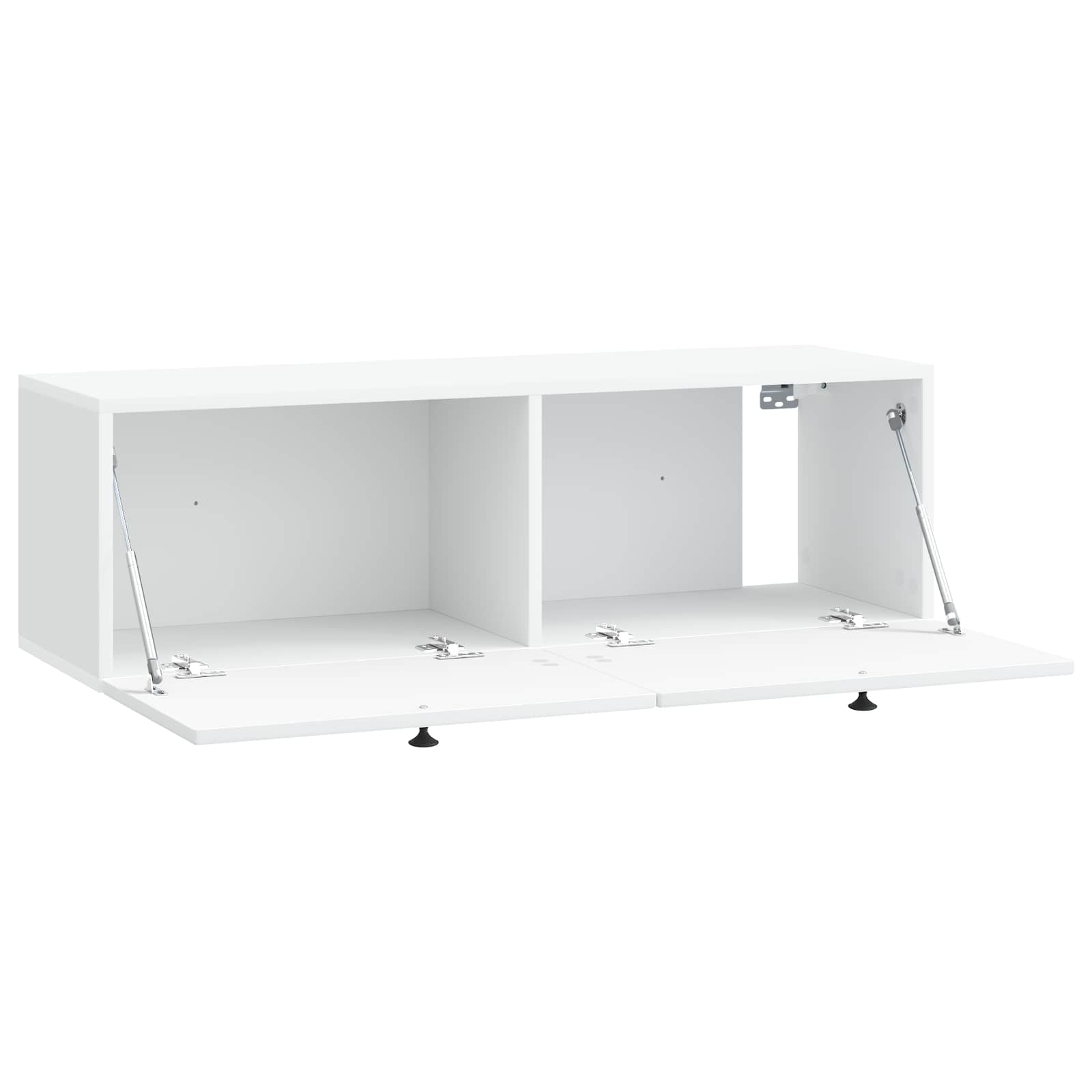 Wandbeugel TV-kast Wit 98 x 31 x 30 cm Bewerkt hout is nu te koop bij PeponiXL, paradijselijk wonen!
