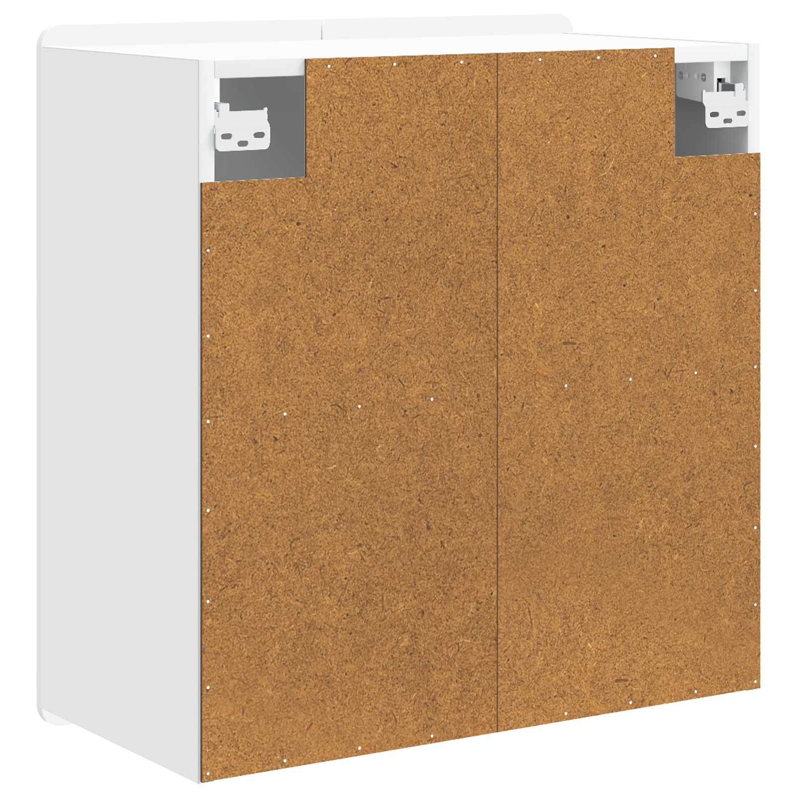 Wandkast Wit 59 x 31 x 64 cm Bewerkt hout is nu te koop bij PeponiXL, paradijselijk wonen!