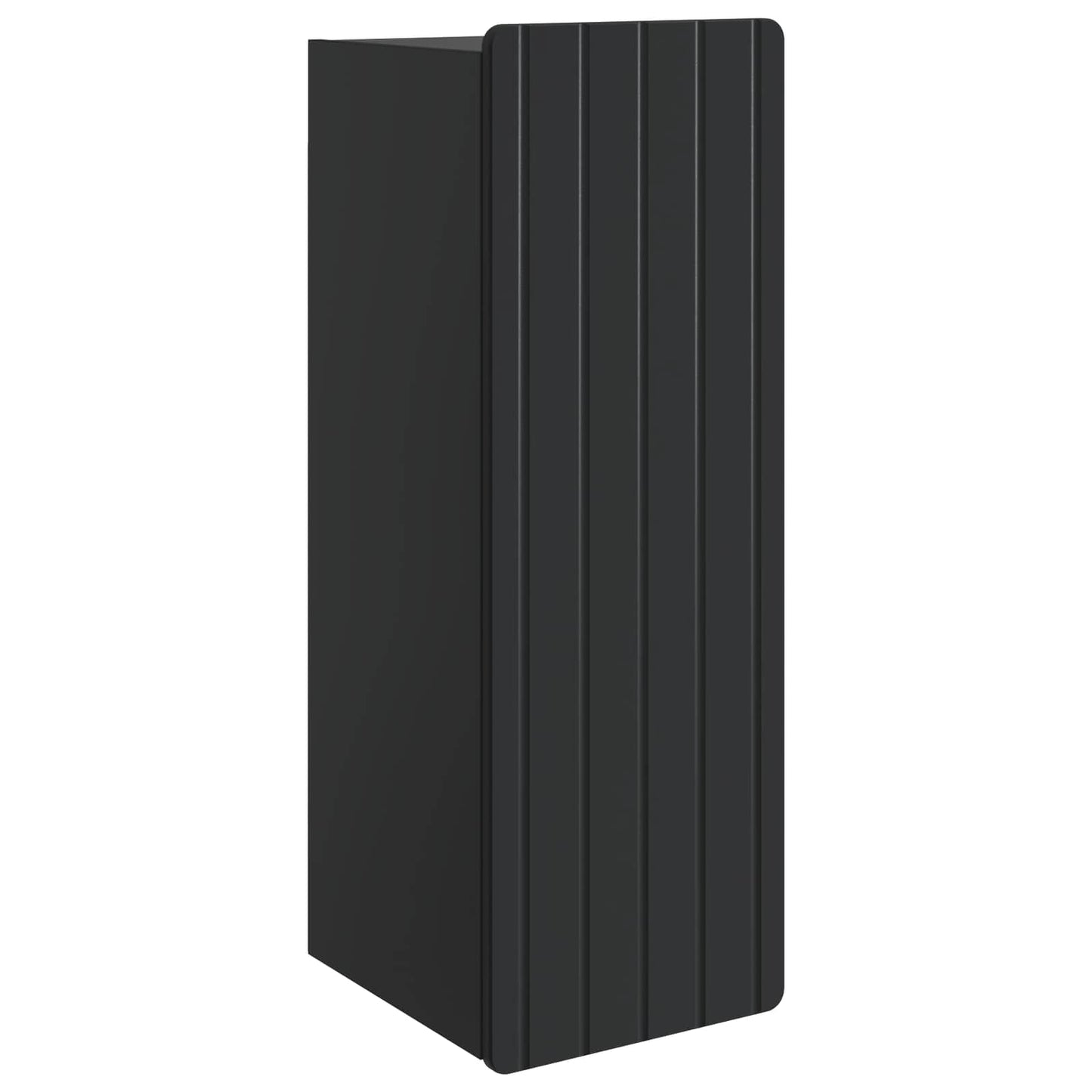 Wandkast Zwart 33 x 34,5 x 94 cm Bewerkt hout is nu te koop bij PeponiXL, paradijselijk wonen!