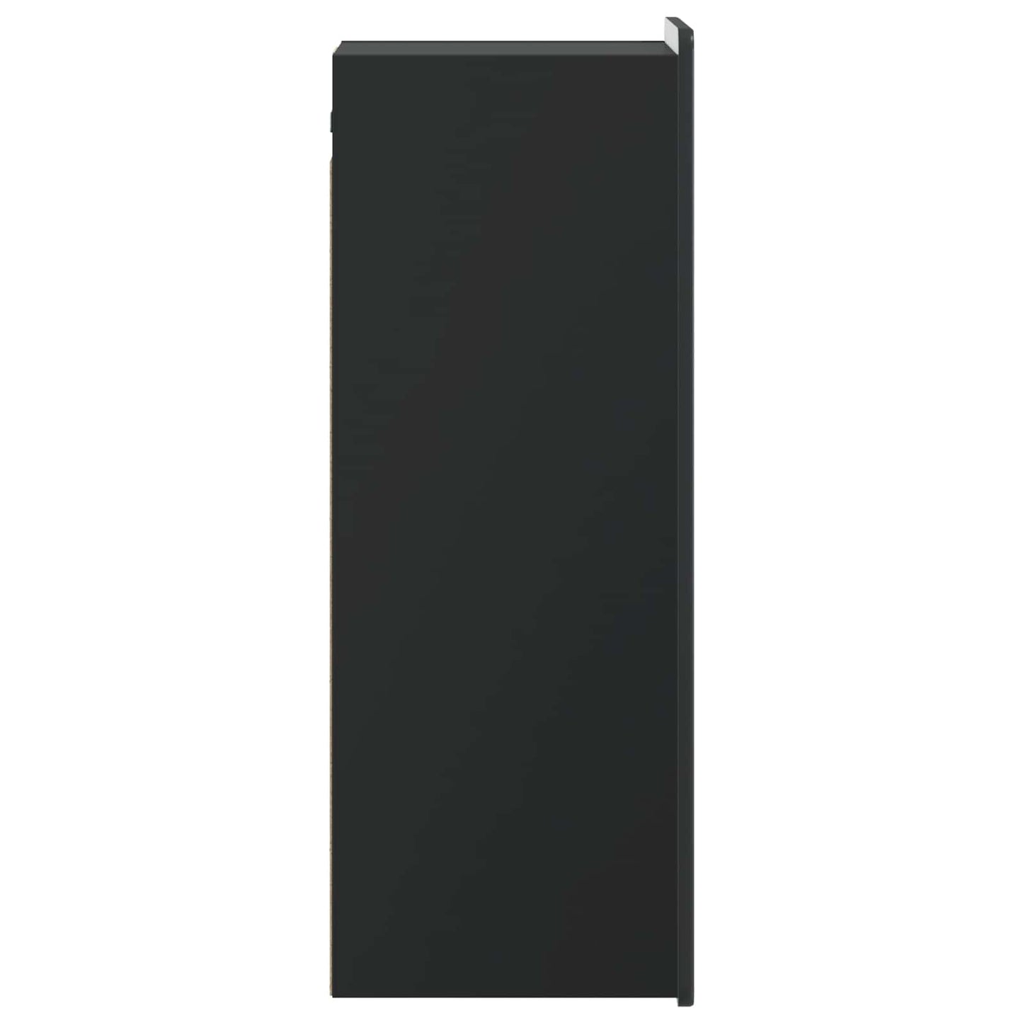 Wandkast Zwart 33 x 34,5 x 94 cm Bewerkt hout is nu te koop bij PeponiXL, paradijselijk wonen!